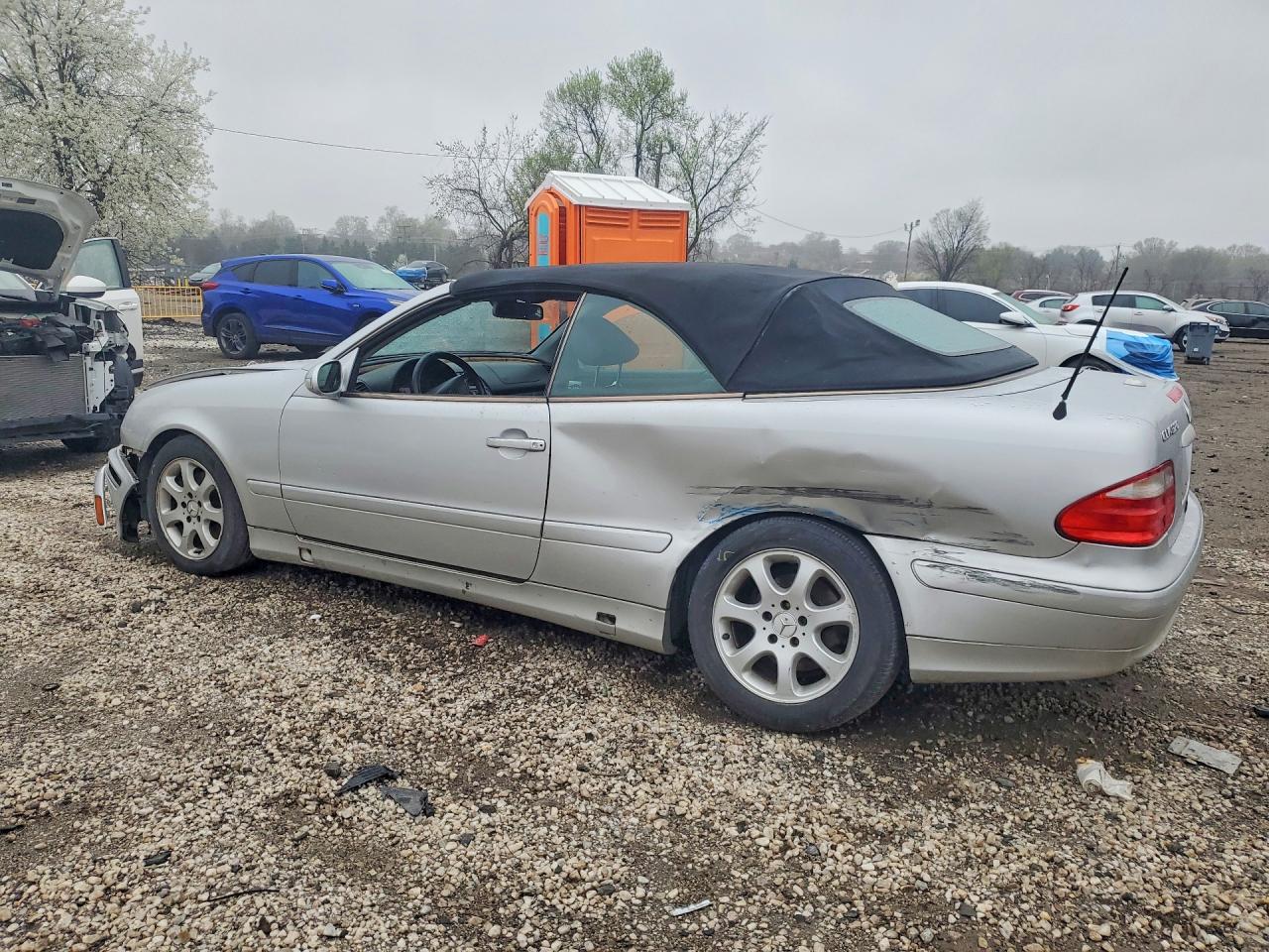 2003 Mercedes-benz Clk 320 Silver vin: WDBLK65G23T135773