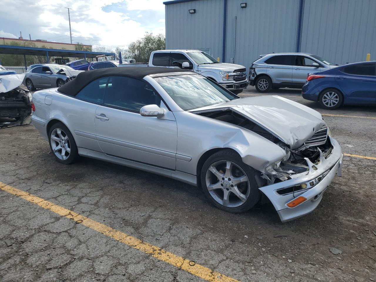 2003 Mercedes-benz Clk 320 Silver vin: WDBLK65G23T143243