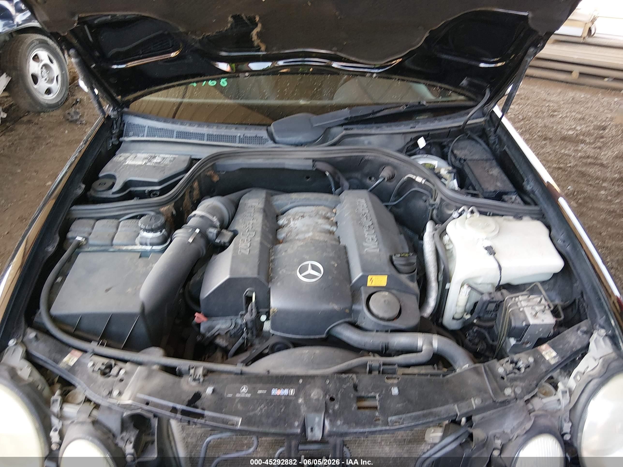 2003 Mercedes-benz Clk 320 Black vin: WDBLK65G23T144375