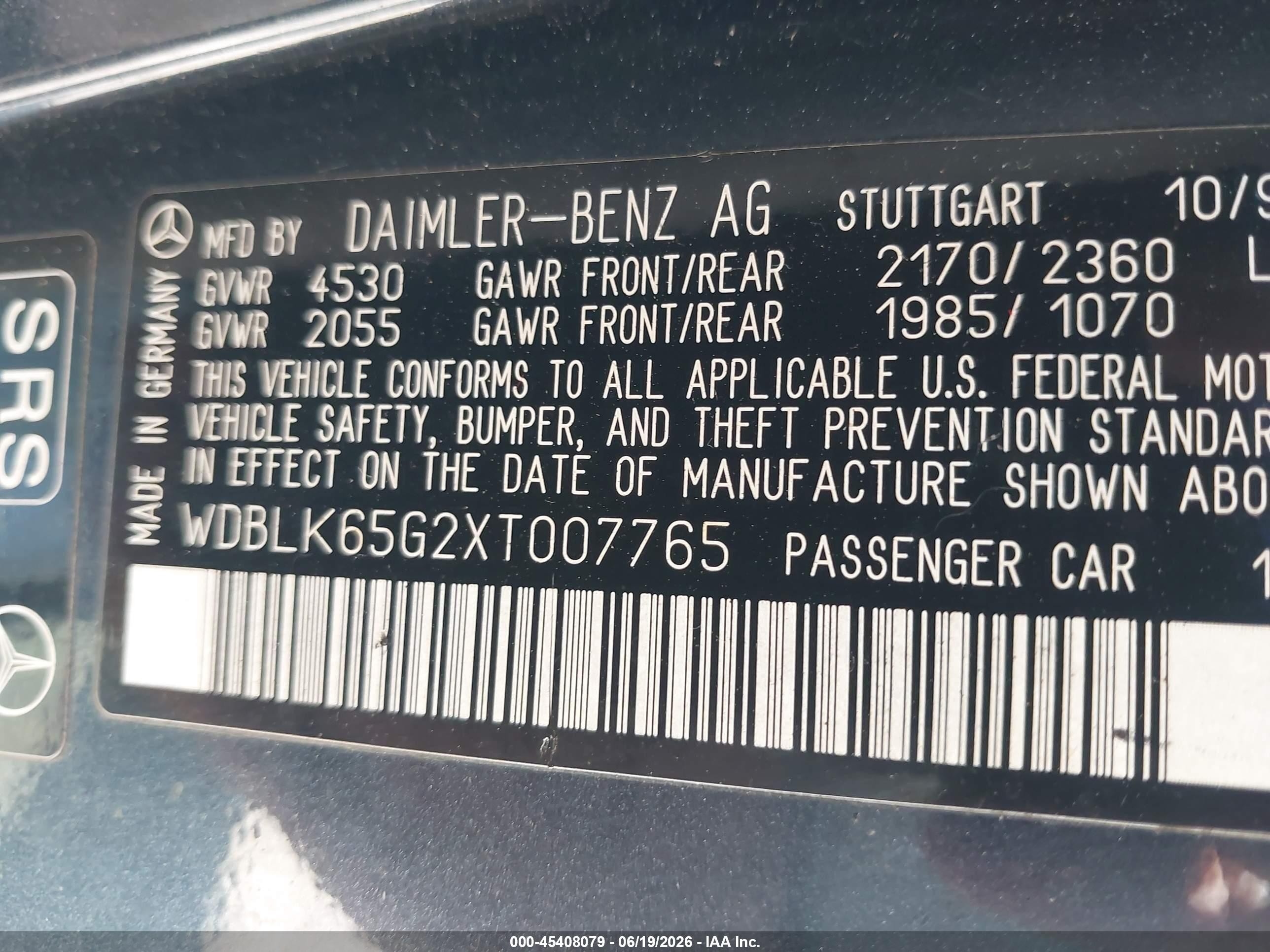 1999 Mercedes-benz Clk 320   Black vin: WDBLK65G2XT007765