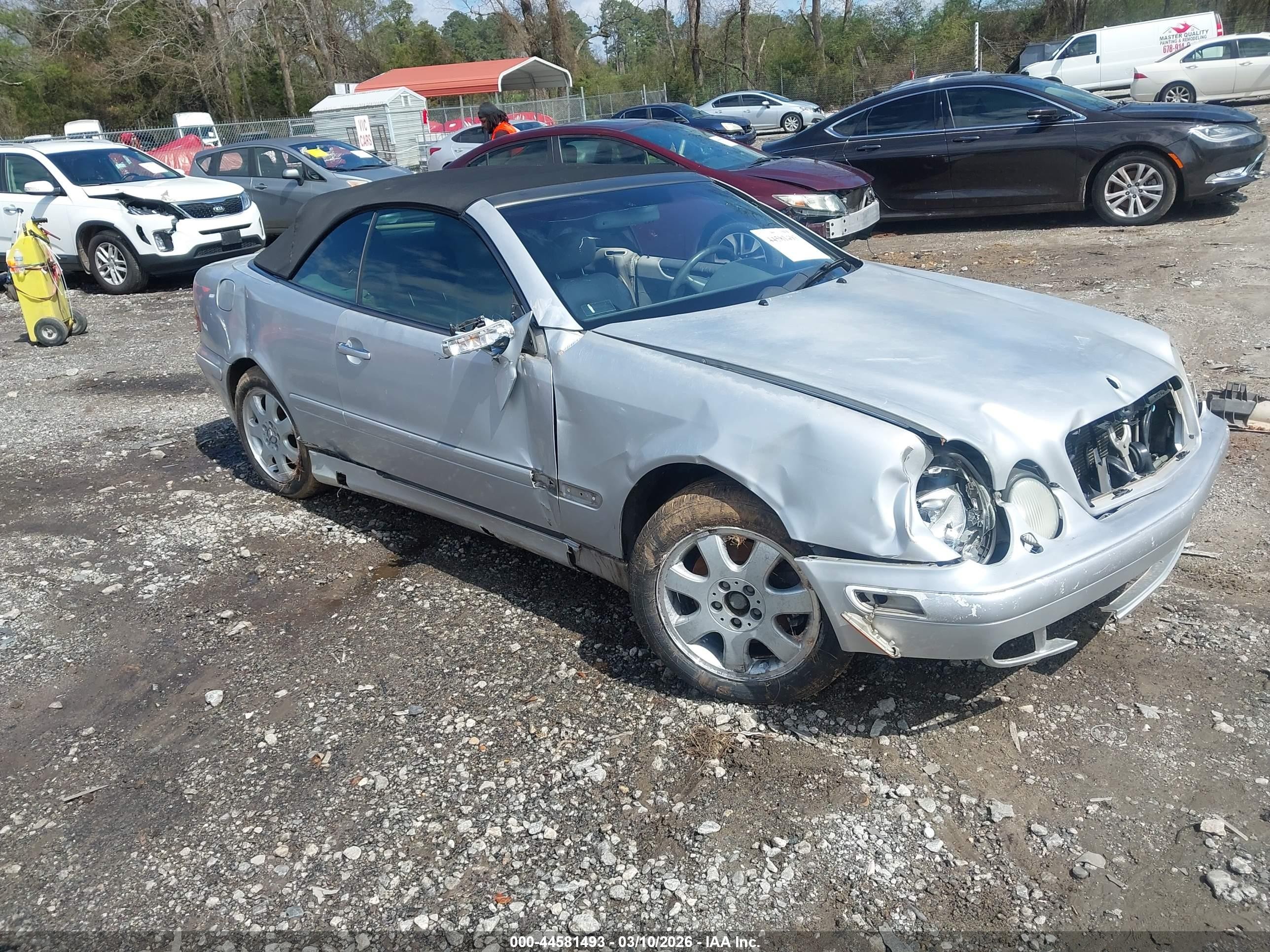 2001 Mercedes-benz Clk 320   Silver vin: WDBLK65G31T061647