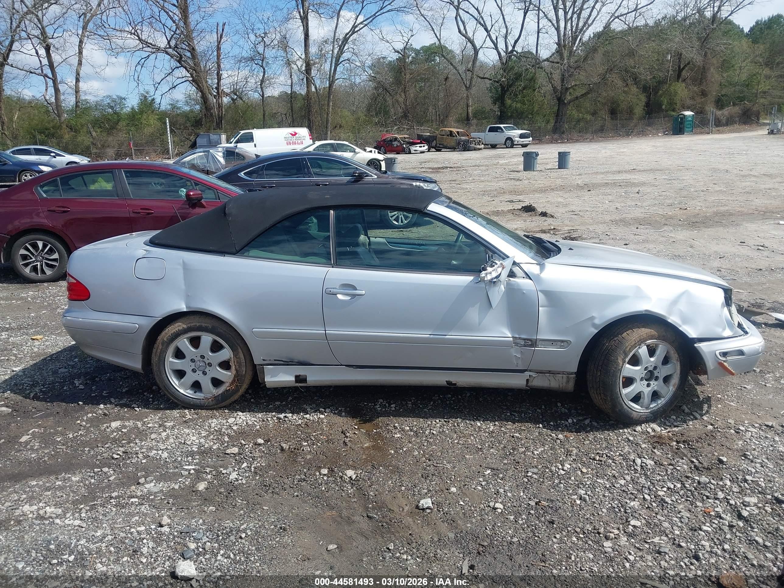 2001 Mercedes-benz Clk 320   Silver vin: WDBLK65G31T061647