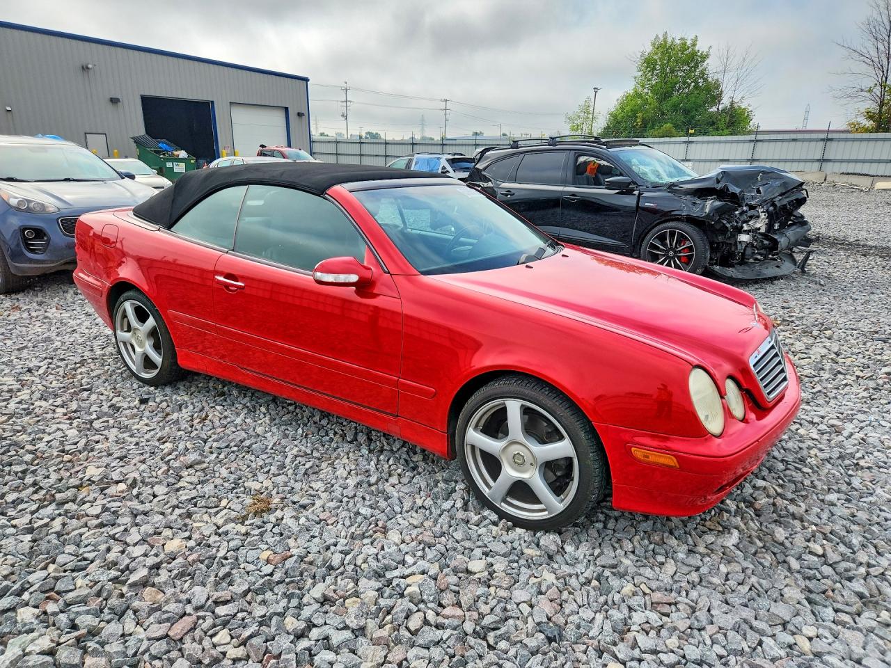 2000 Mercedes-benz Clk 320 Red vin: WDBLK65G3YT034619