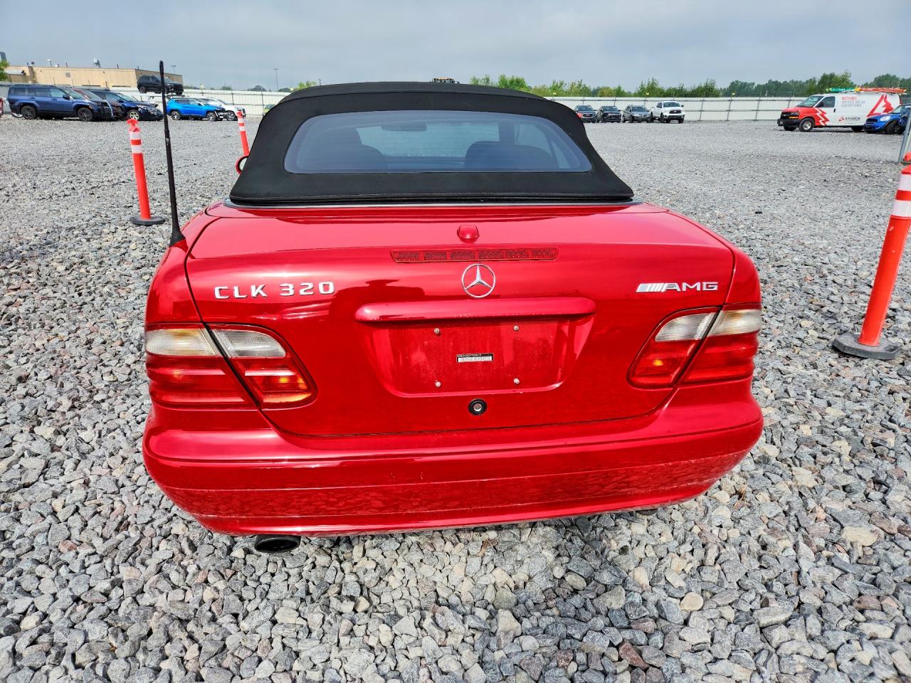 2000 Mercedes-benz Clk 320 Red vin: WDBLK65G3YT034619