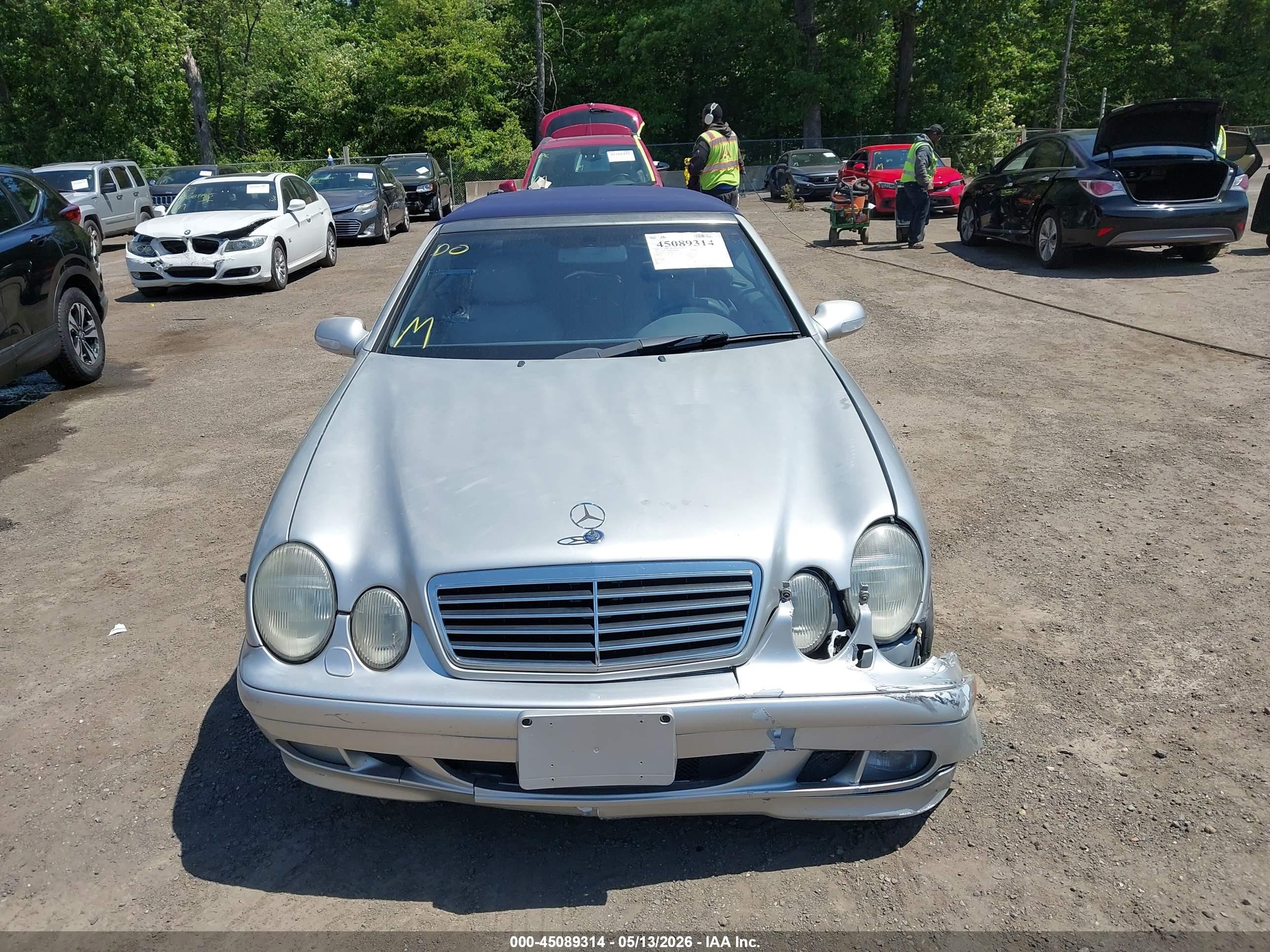 2001 Mercedes-benz Clk 320   Silver vin: WDBLK65G41T064363