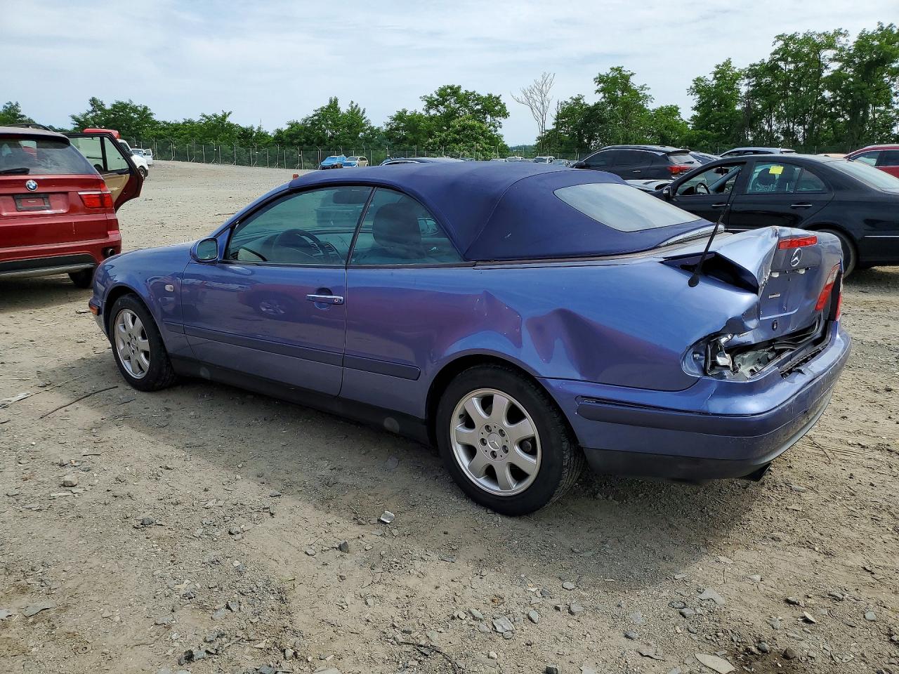1999 Mercedes-benz Clk 320 Blue vin: WDBLK65G4XT009808