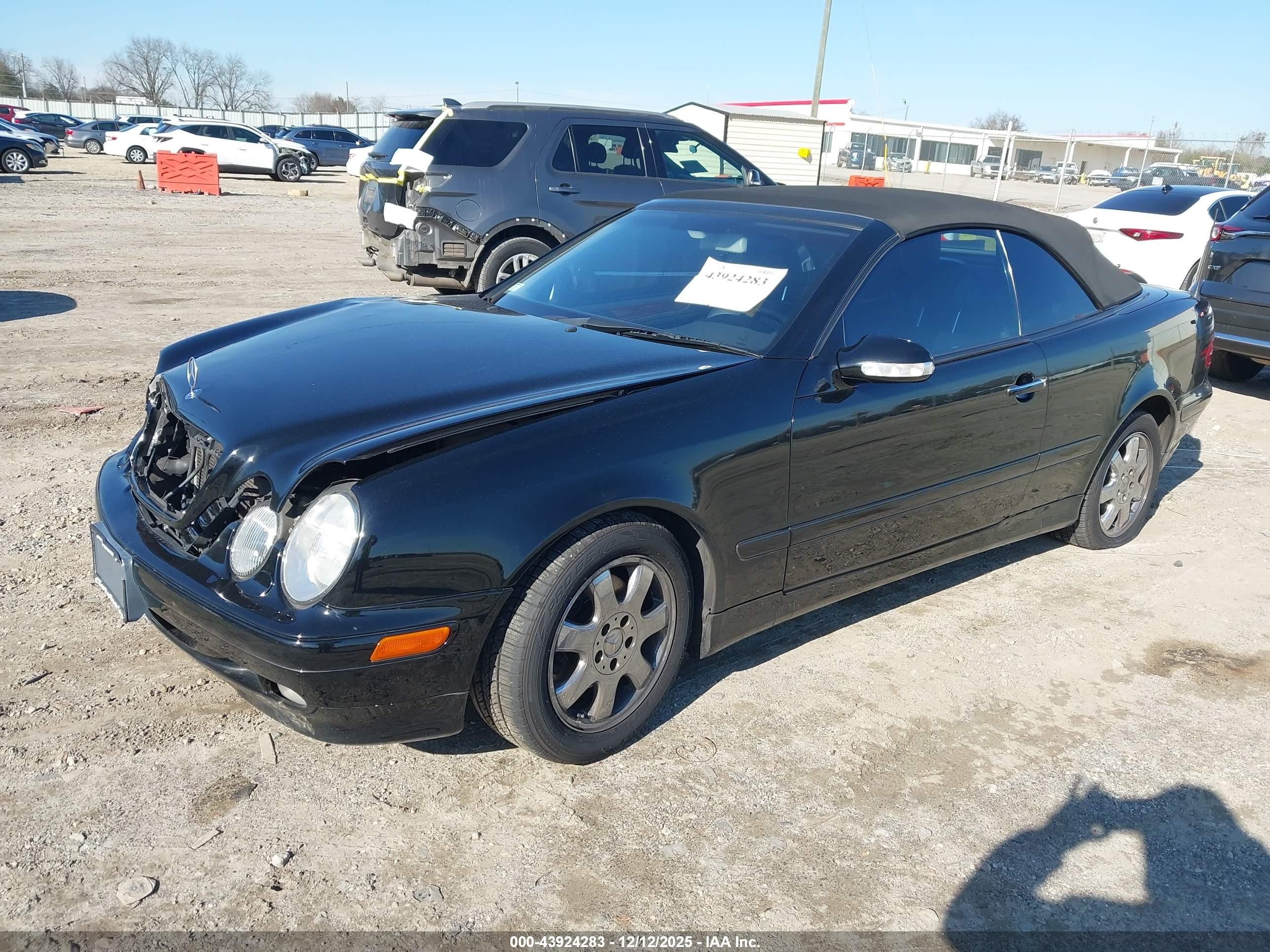 2001 Mercedes-benz Clk 320   Черный vin: WDBLK65G51T076067