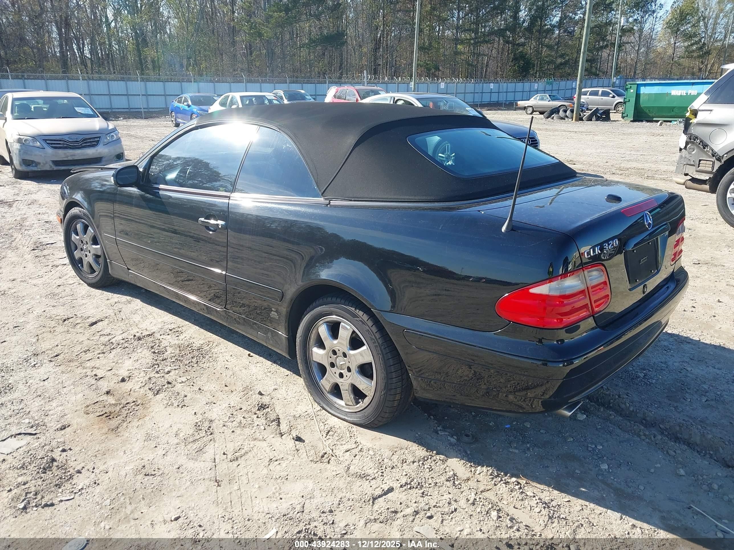2001 Mercedes-benz Clk 320   Черный vin: WDBLK65G51T076067