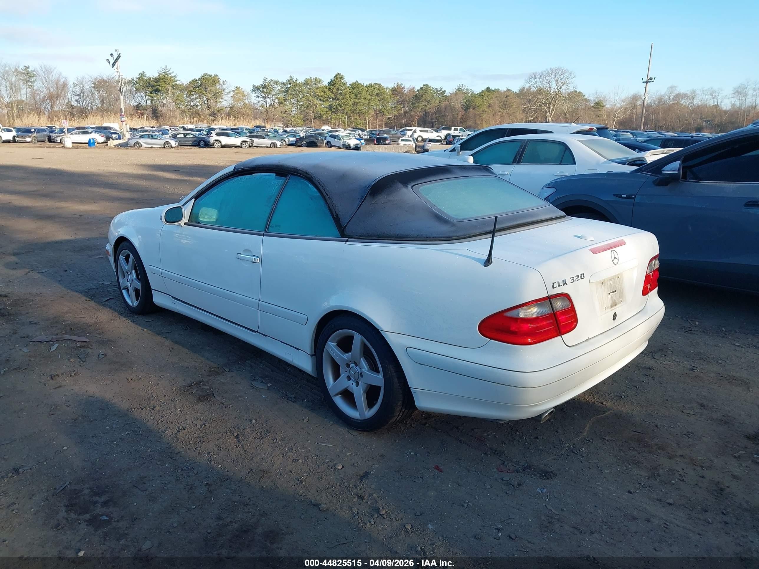 2002 Mercedes-benz Clk 320   White vin: WDBLK65G52T115516