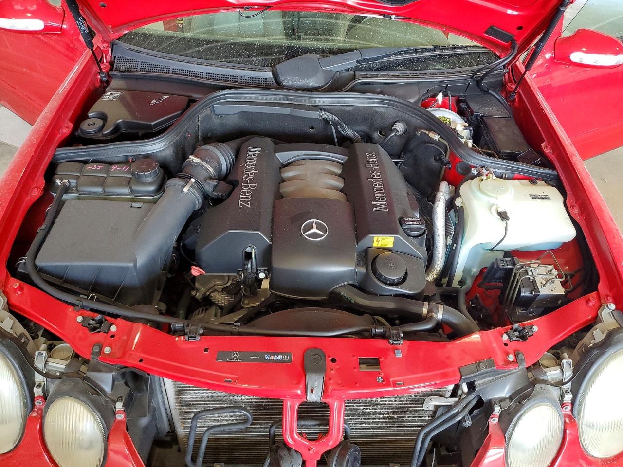 2003 Mercedes-benz Clk 320 Red vin: WDBLK65G53T135413