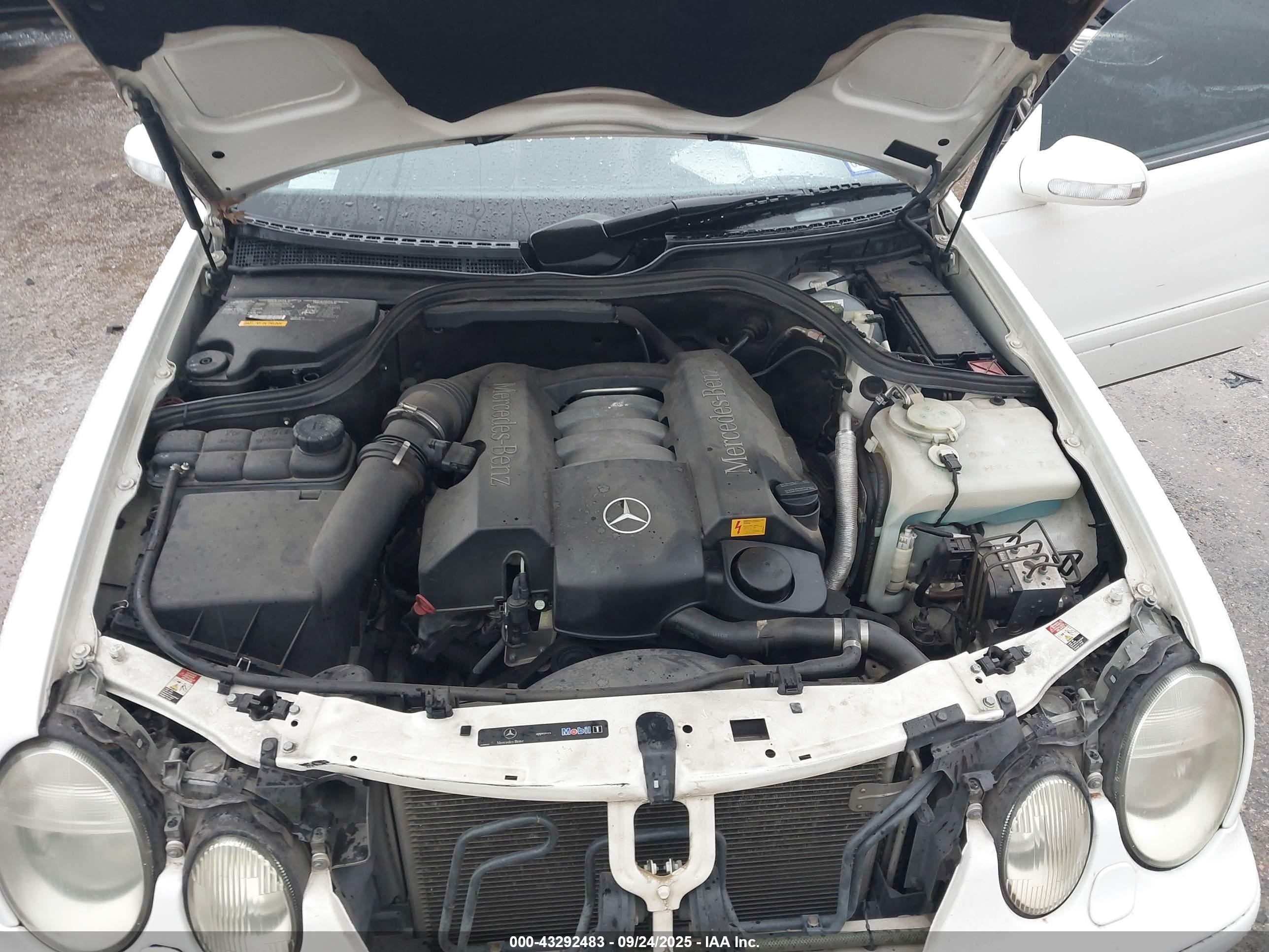 2003 Mercedes-benz Clk 320   White vin: WDBLK65G53T144029