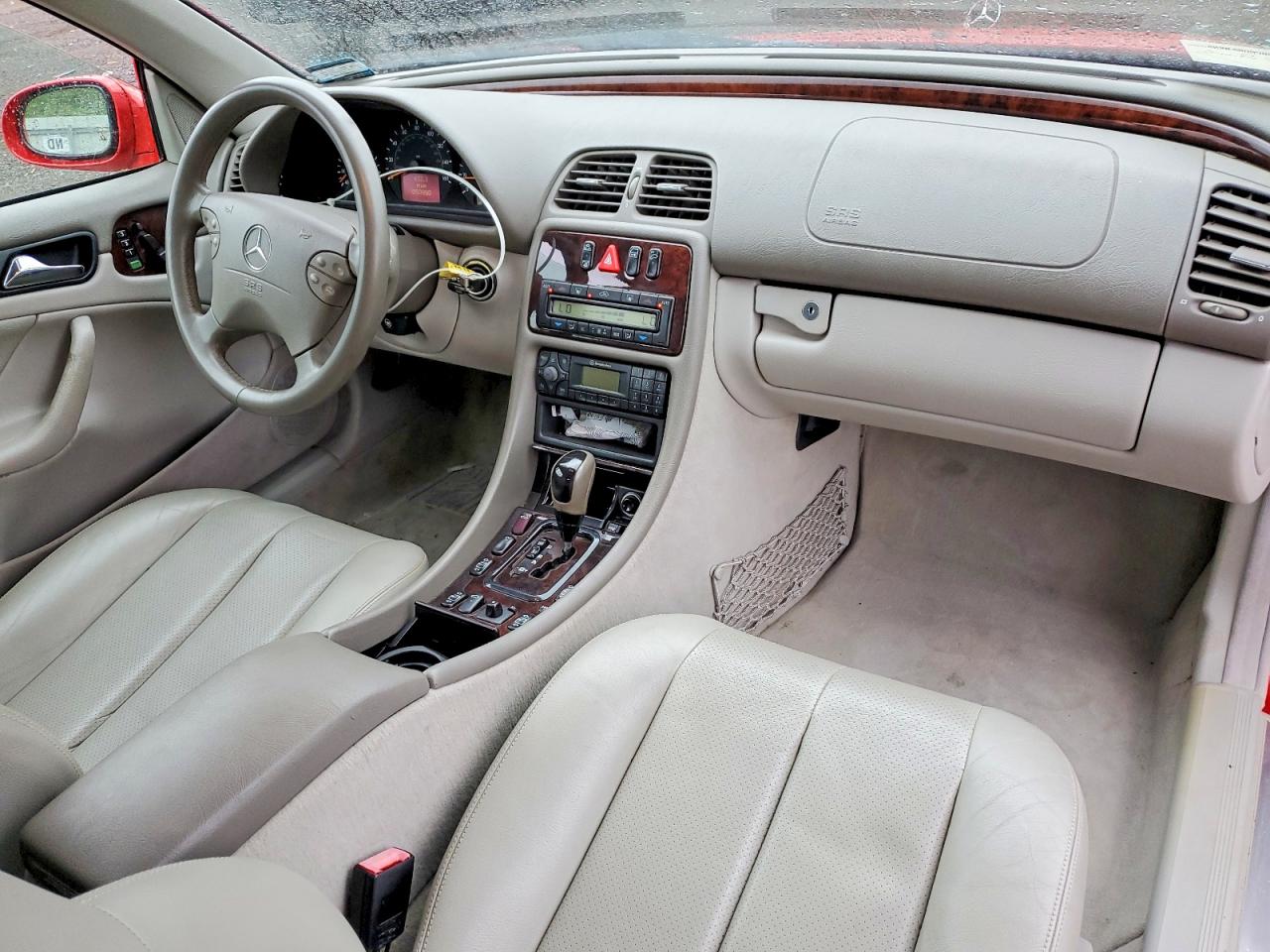 2001 Mercedes-benz Clk 320 Red vin: WDBLK65G61T074893