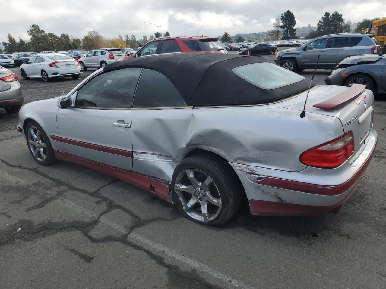 2003 Mercedes-benz Clk 320 Silver vin: WDBLK65G63T130673