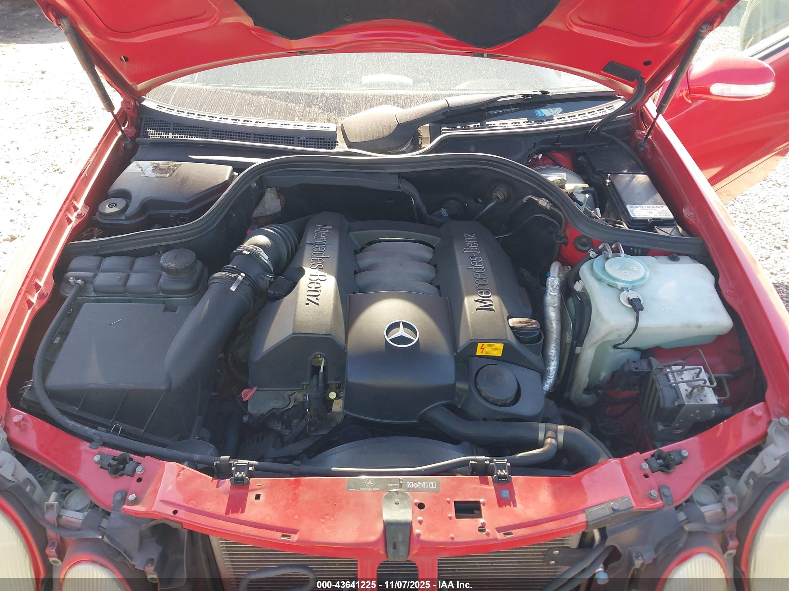 2003 Mercedes-benz Clk 320   Red vin: WDBLK65G63T140393