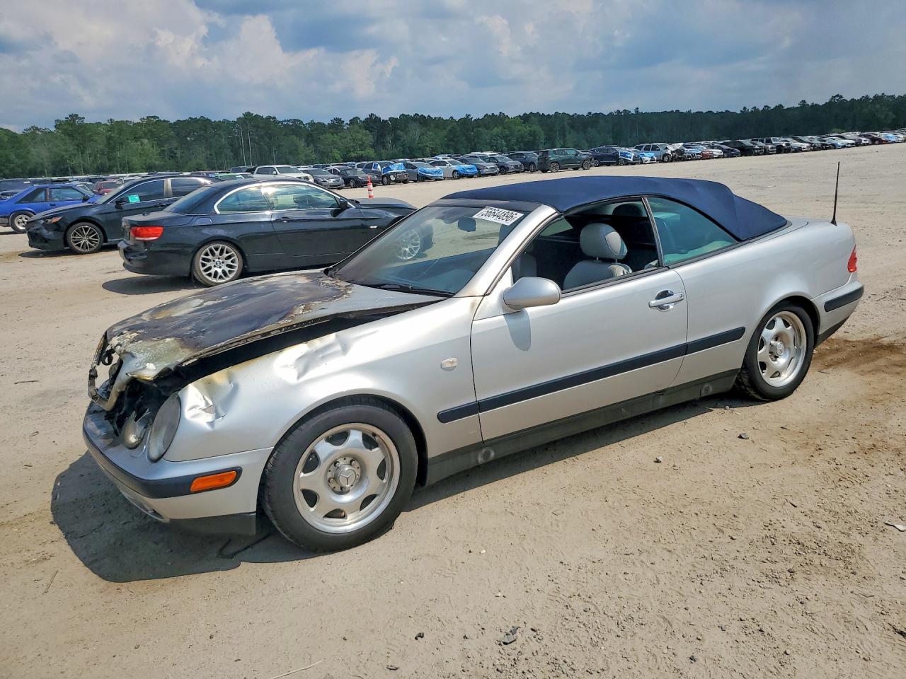 1999 Mercedes-benz Clk 320 Silver vin: WDBLK65G6XT009356