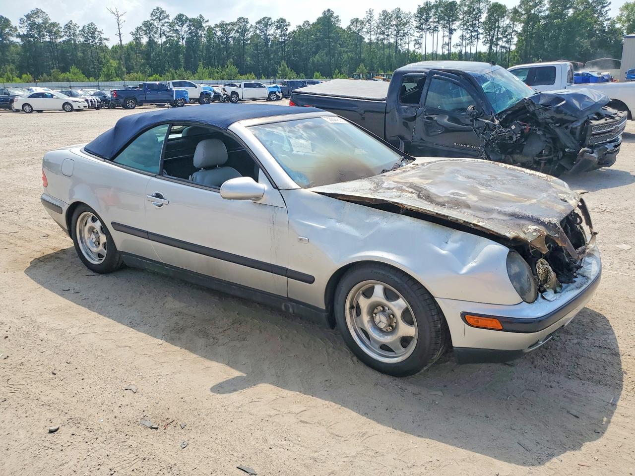 1999 Mercedes-benz Clk 320 Silver vin: WDBLK65G6XT009356