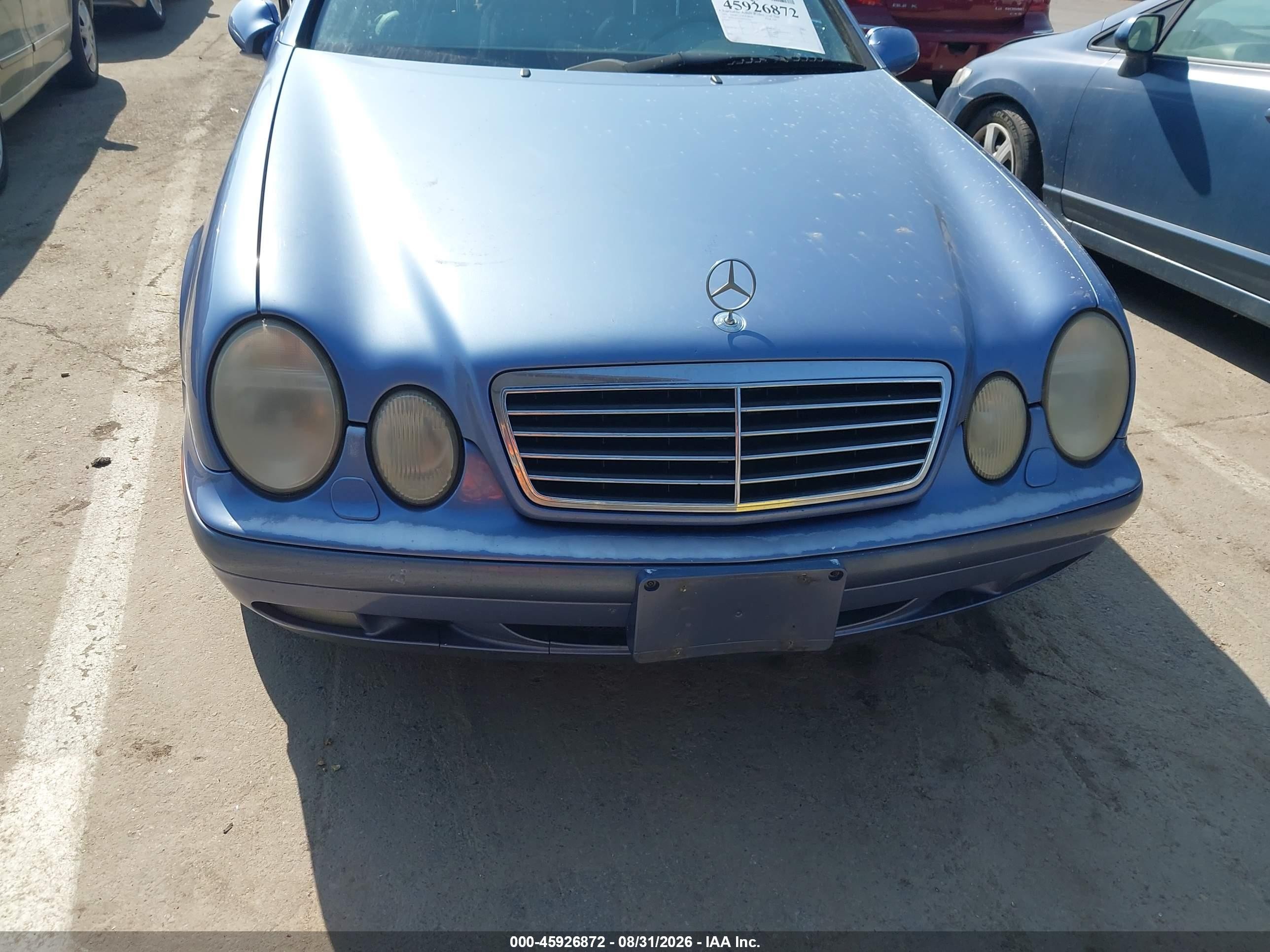1999 Mercedes-benz Clk 320   Blue vin: WDBLK65G6XT020390
