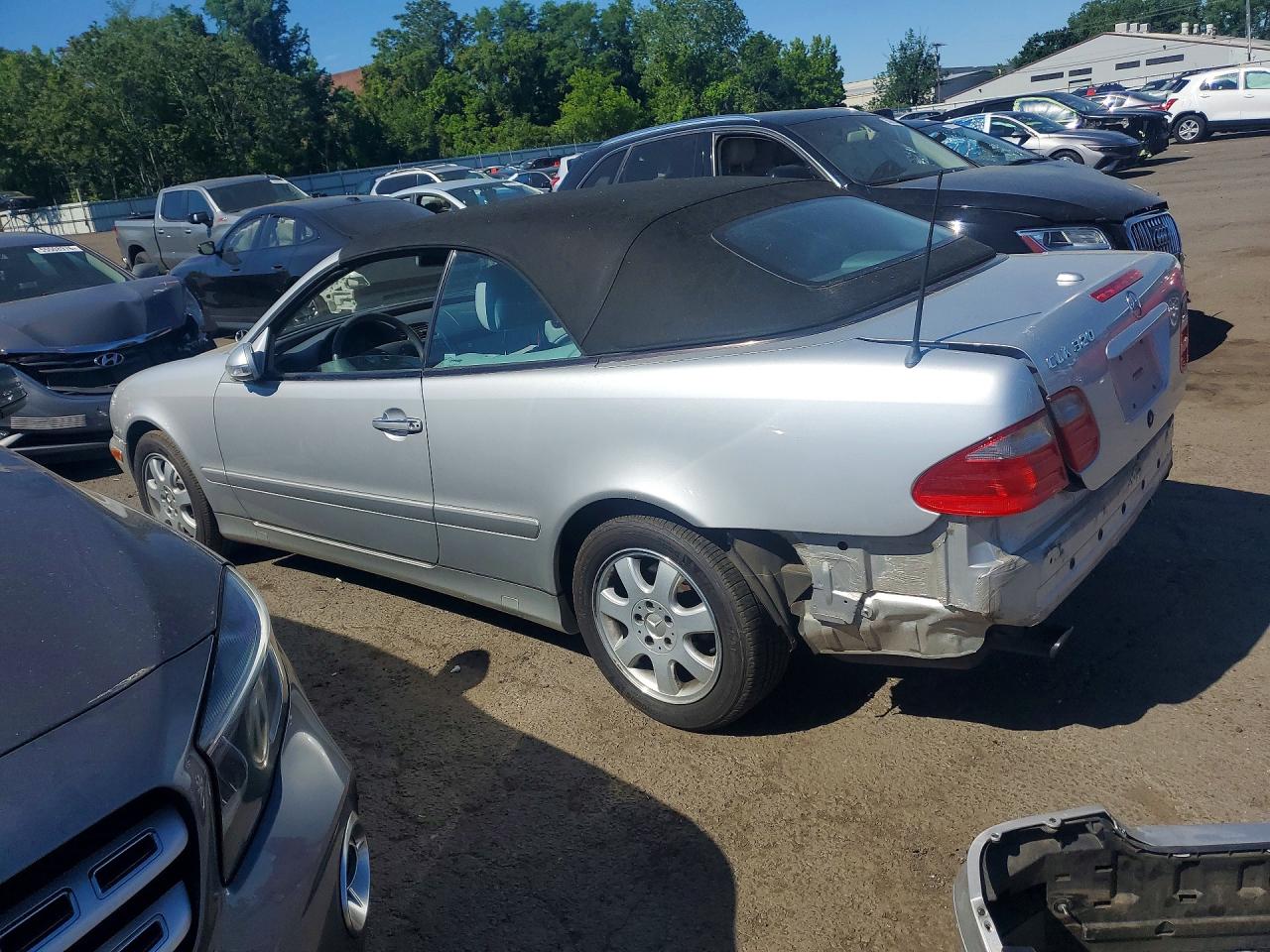 2000 Mercedes-benz Clk 320 Gray vin: WDBLK65G6YT050426