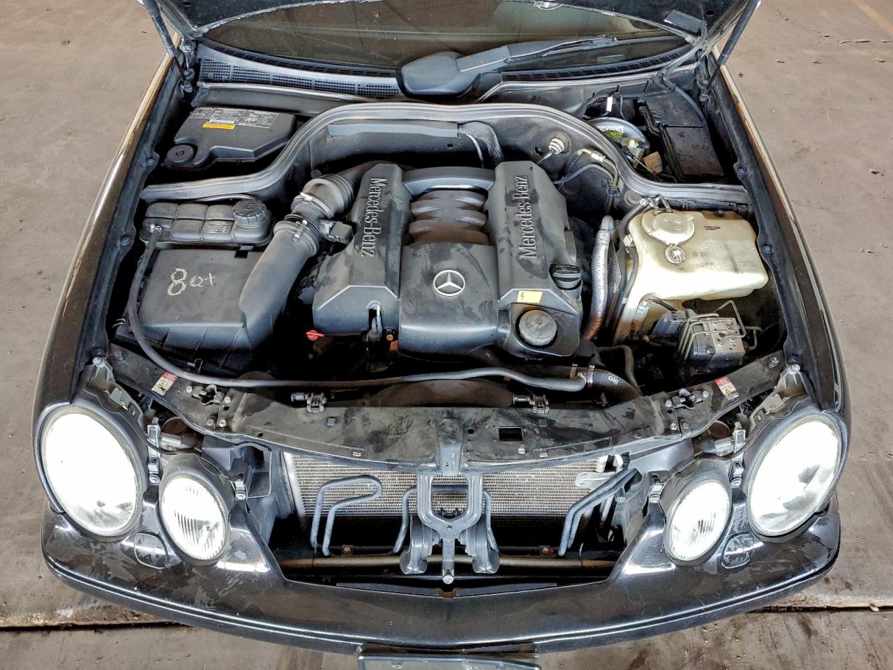 2002 Mercedes-benz Clk 320 Black vin: WDBLK65G72T093471