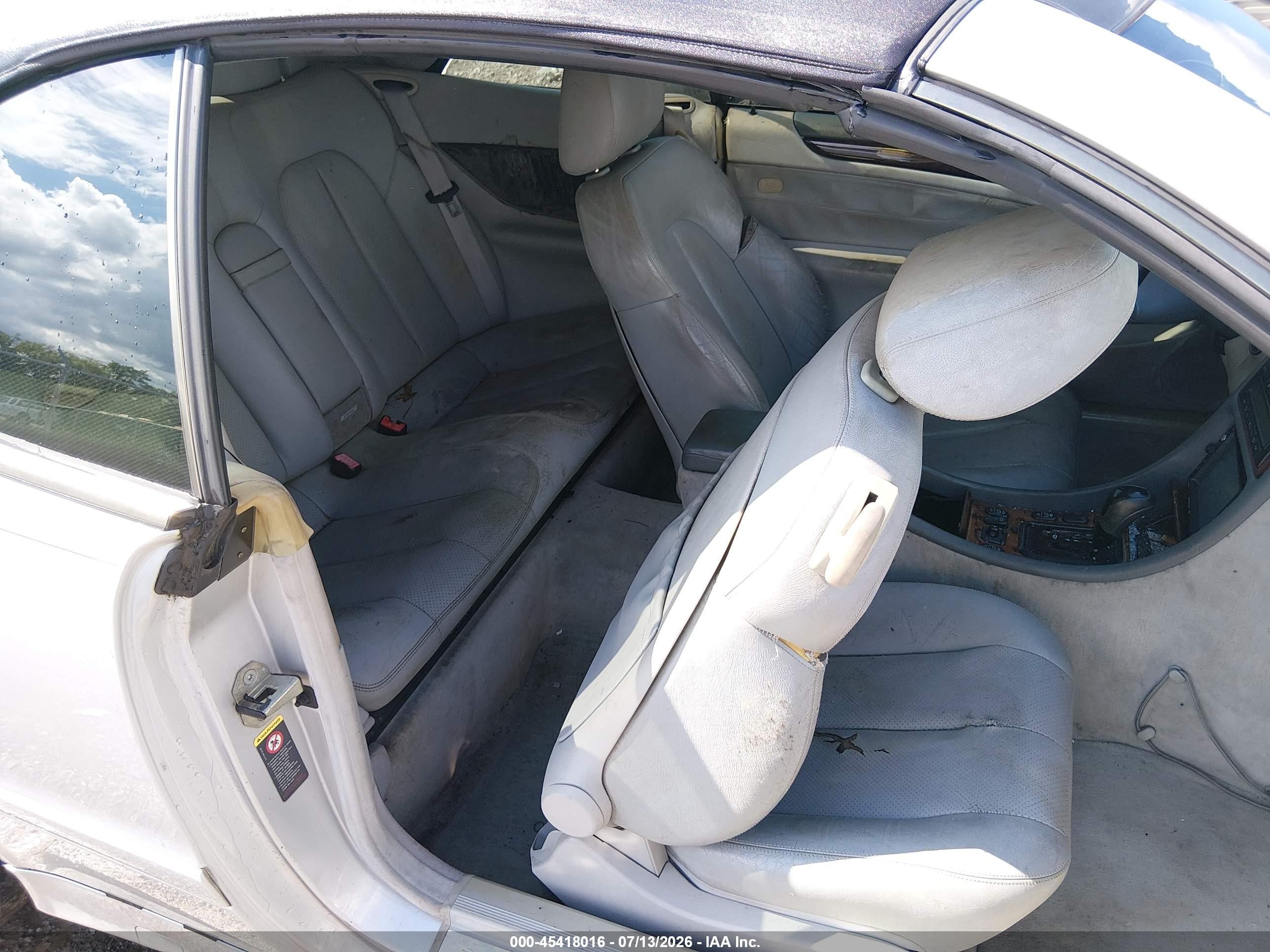 2002 Mercedes-benz Clk 320   Silver vin: WDBLK65G72T129062