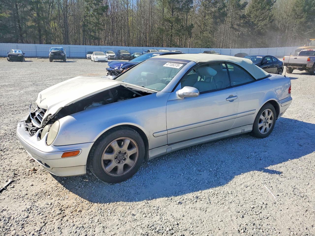 2003 Mercedes-benz Clk 320 Silver vin: WDBLK65G73T132951