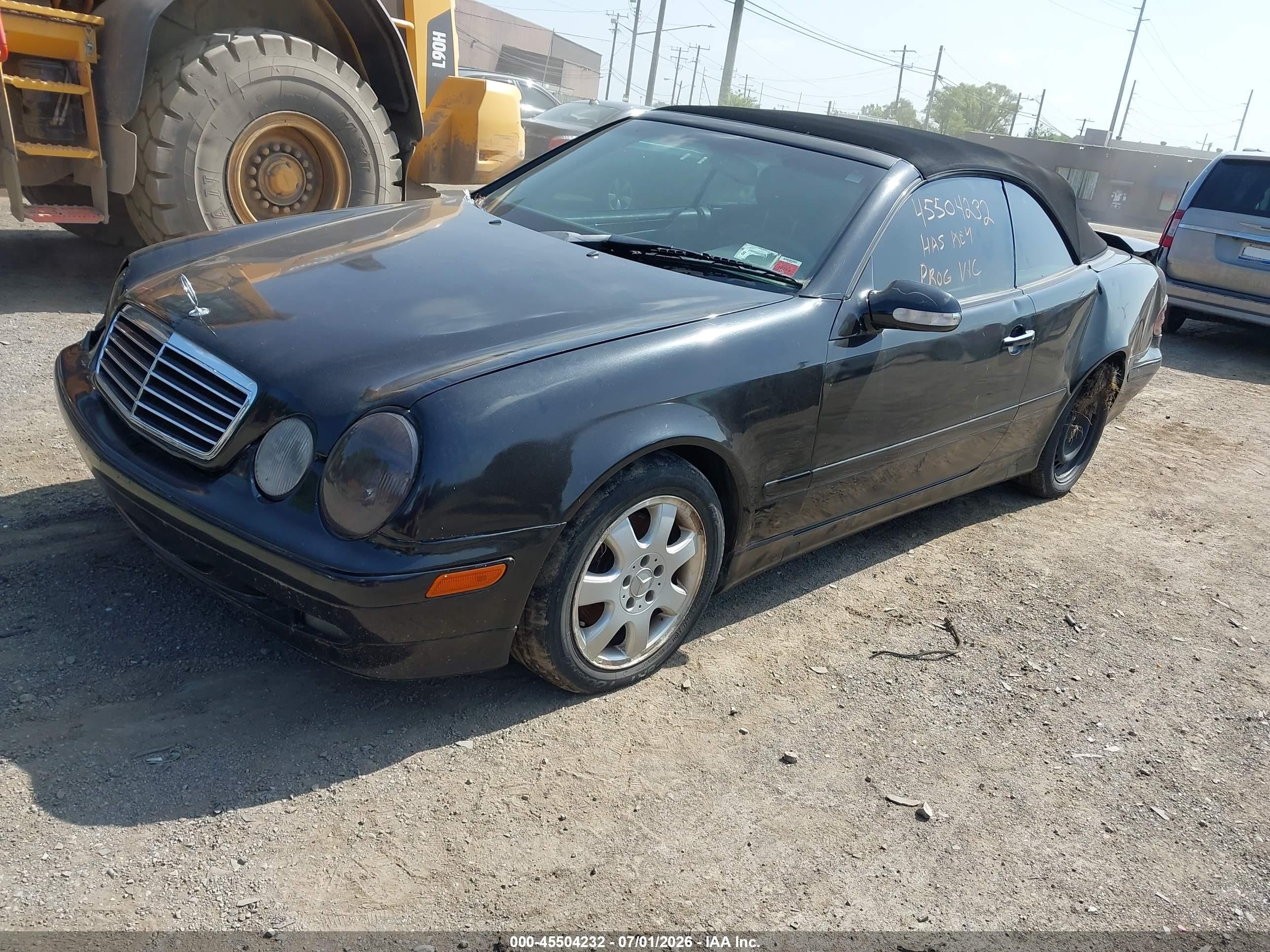 2003 Mercedes-benz Clk 320   Black vin: WDBLK65G73T144193