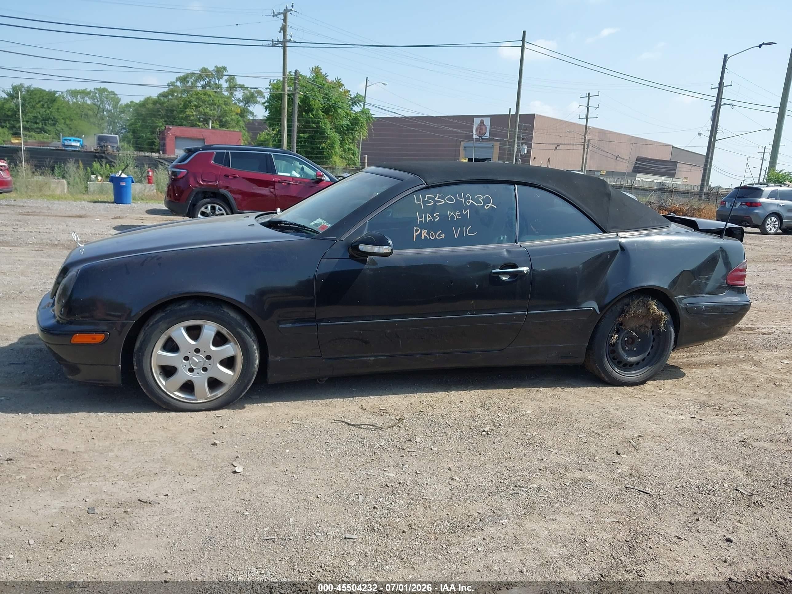 2003 Mercedes-benz Clk 320   Black vin: WDBLK65G73T144193