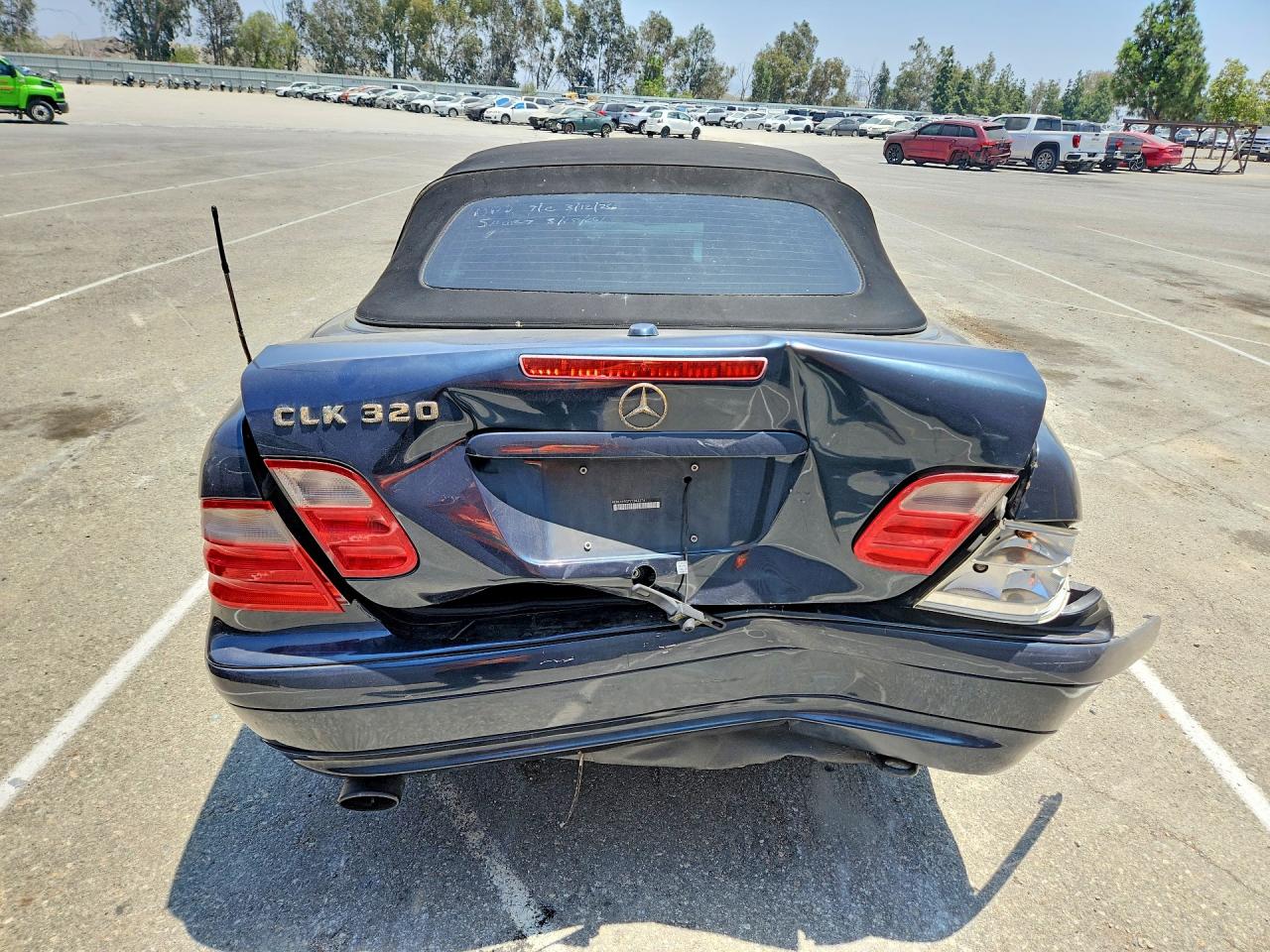 2000 Mercedes-benz Clk Class 2d 320 Blue vin: WDBLK65G7YT043274