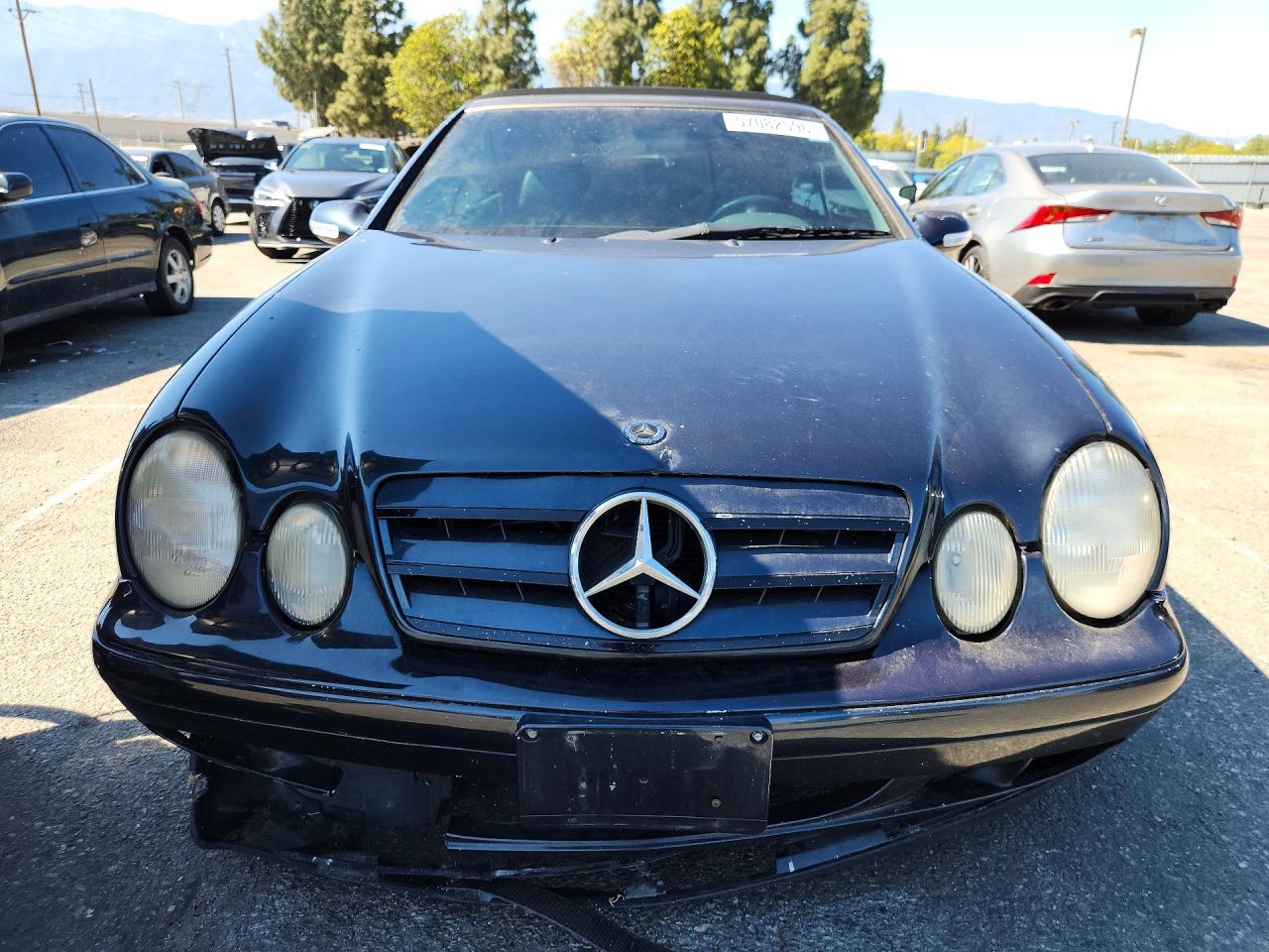 2000 Mercedes-benz Clk Class 2d 320 Blue vin: WDBLK65G7YT043274