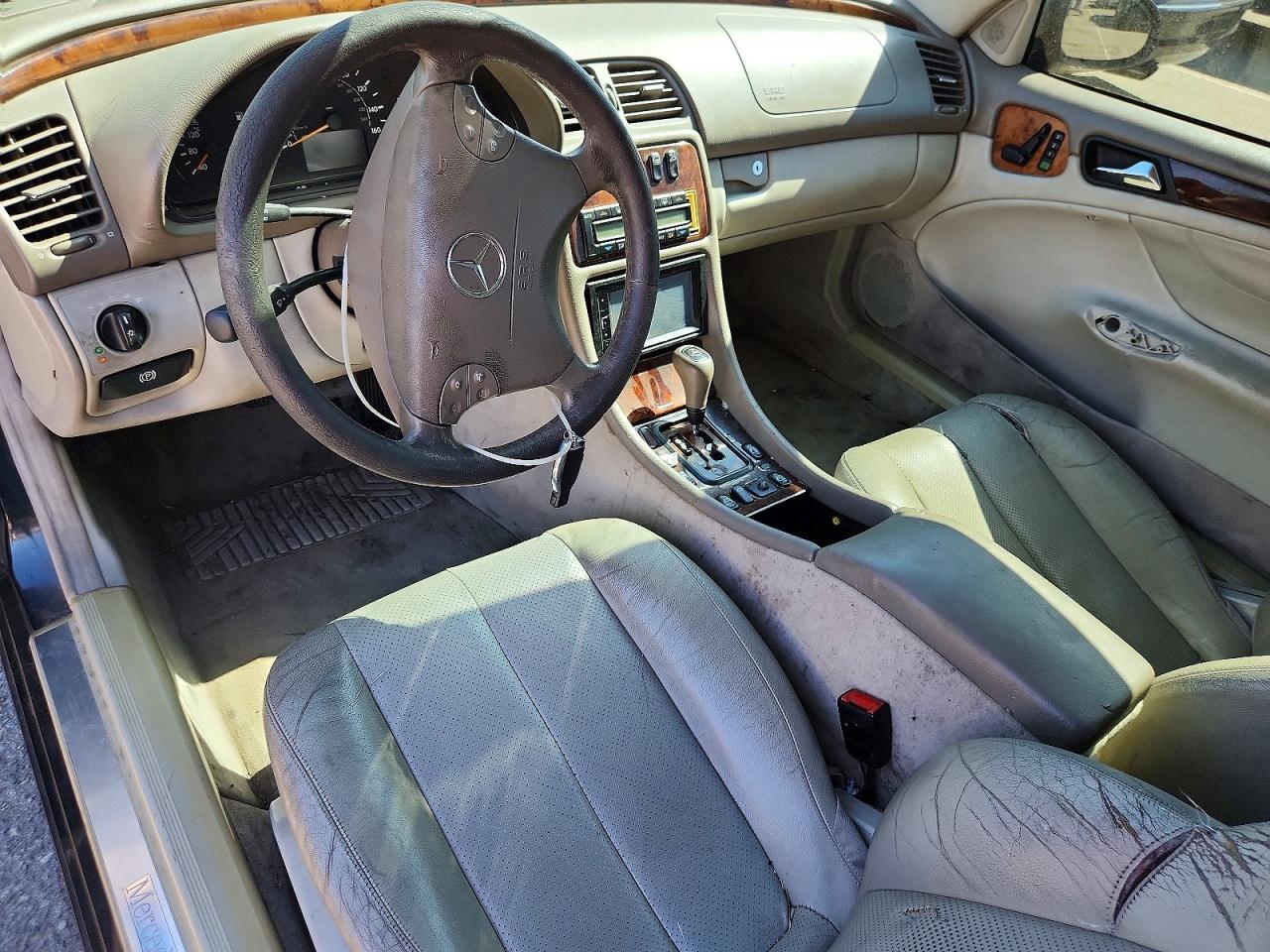 2000 Mercedes-benz Clk Class 2d 320 Blue vin: WDBLK65G7YT043274