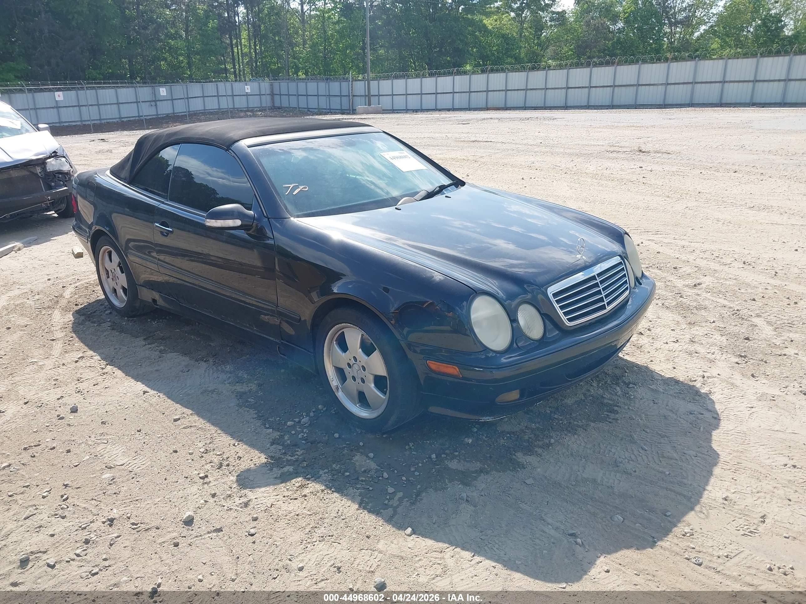 2002 Mercedes-benz Clk 320   Black vin: WDBLK65G82T105367