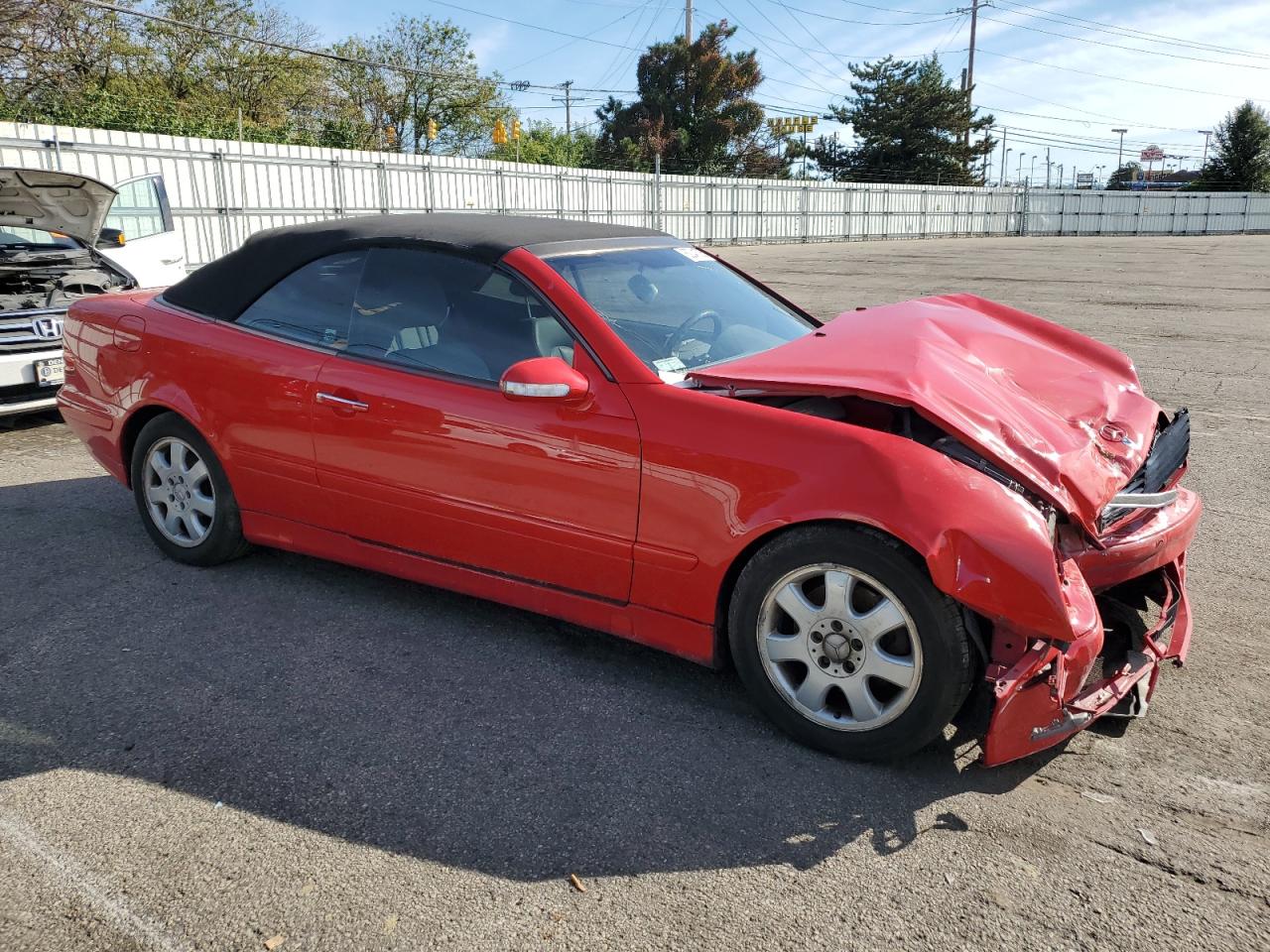 2002 Mercedes-benz Clk 320 Red vin: WDBLK65G82T112271