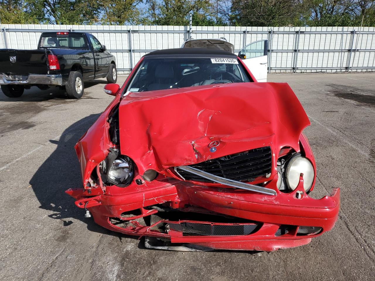 2002 Mercedes-benz Clk 320 Red vin: WDBLK65G82T112271
