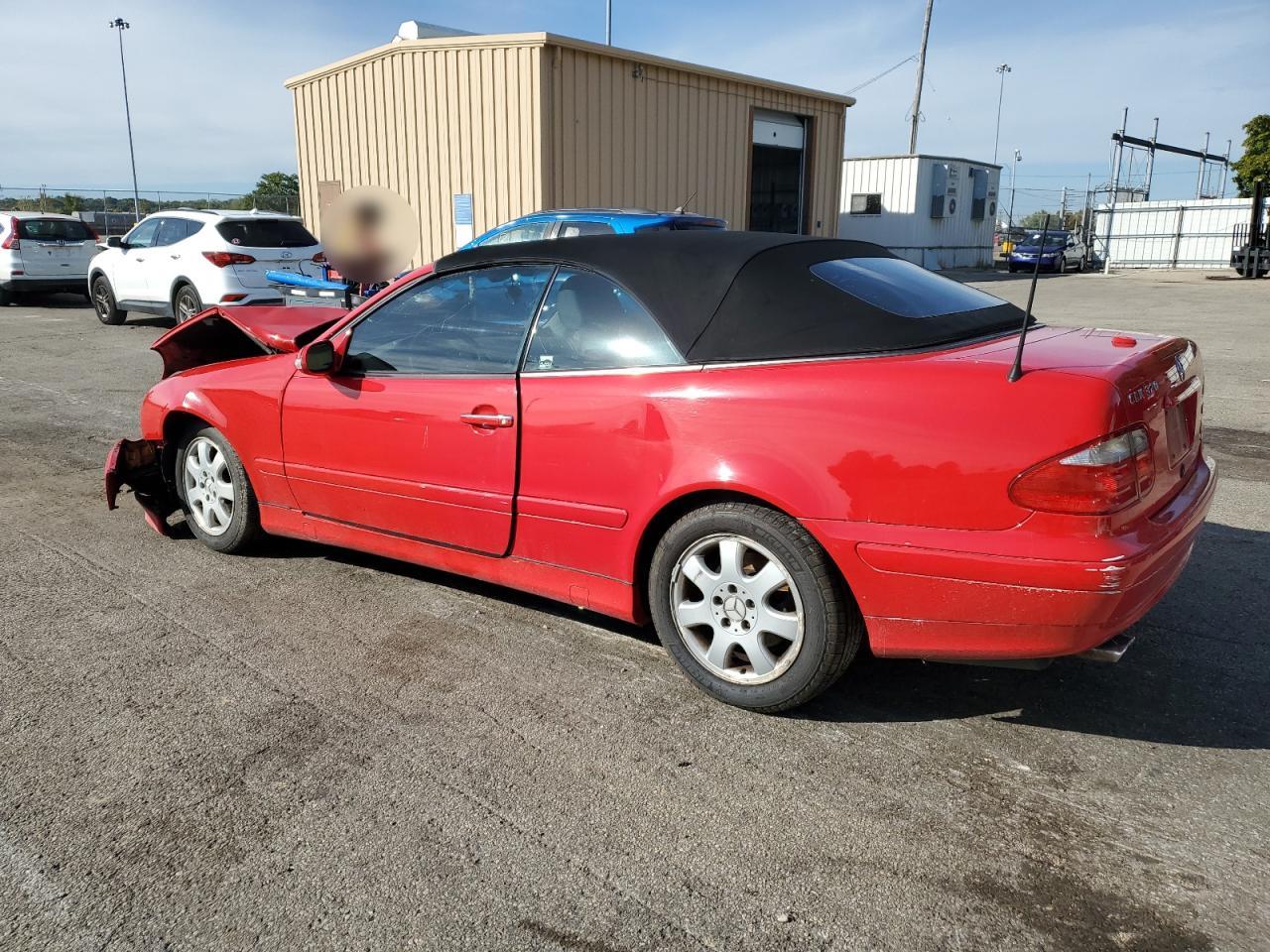 2002 Mercedes-benz Clk 320 Red vin: WDBLK65G82T112271