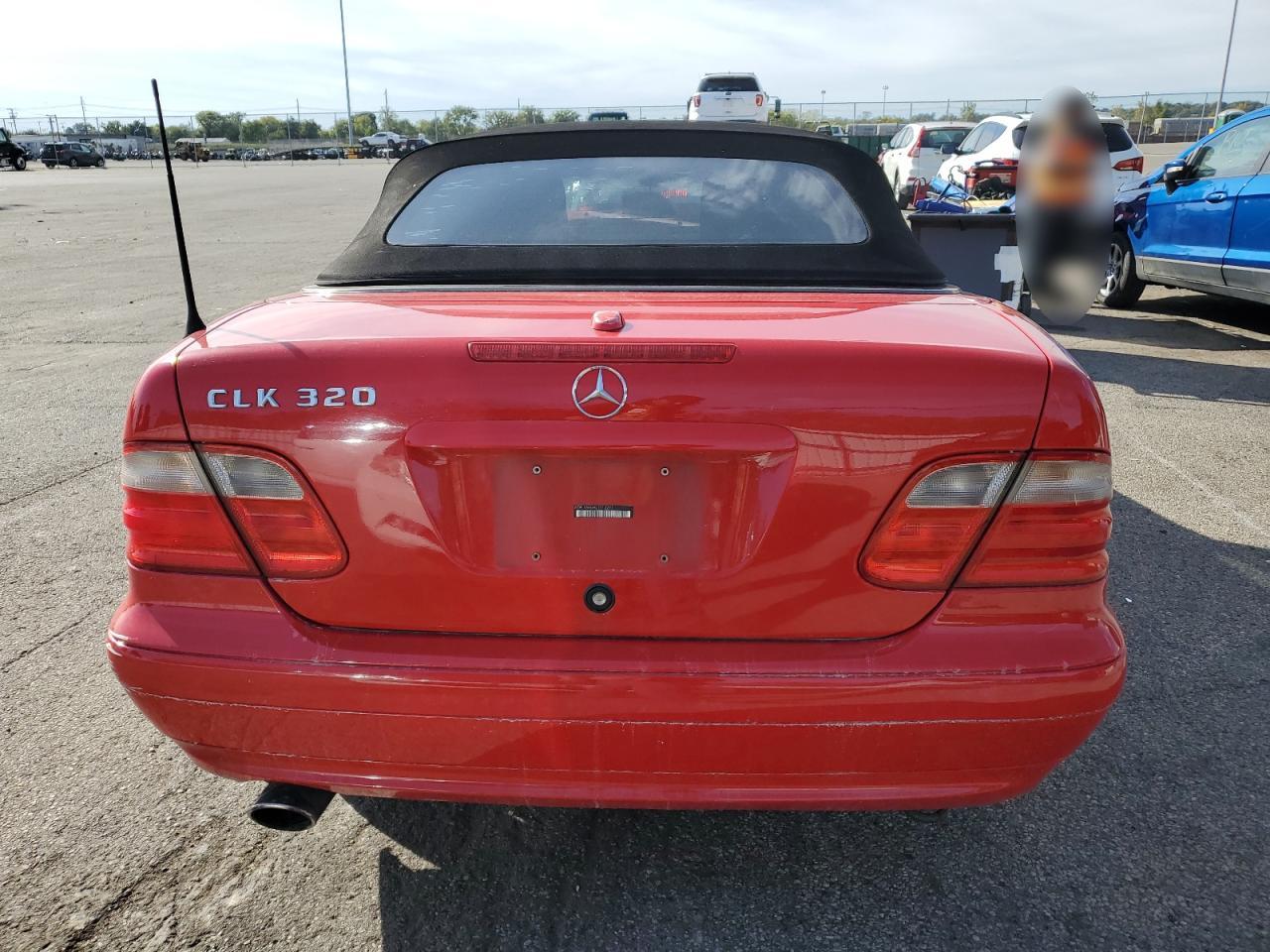 2002 Mercedes-benz Clk 320 Red vin: WDBLK65G82T112271
