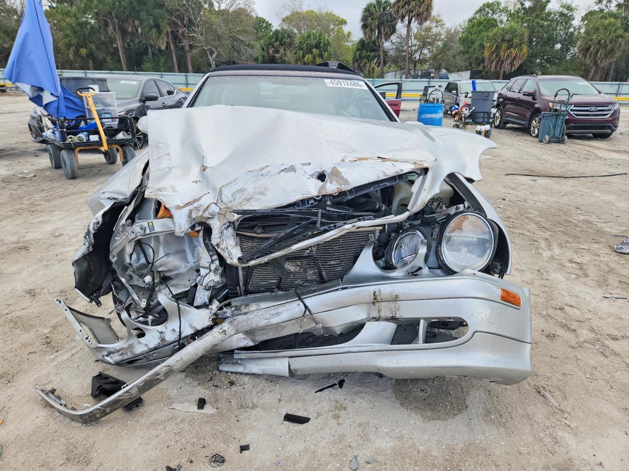 2002 Mercedes-benz Clk 320 Silver vin: WDBLK65G82T114439