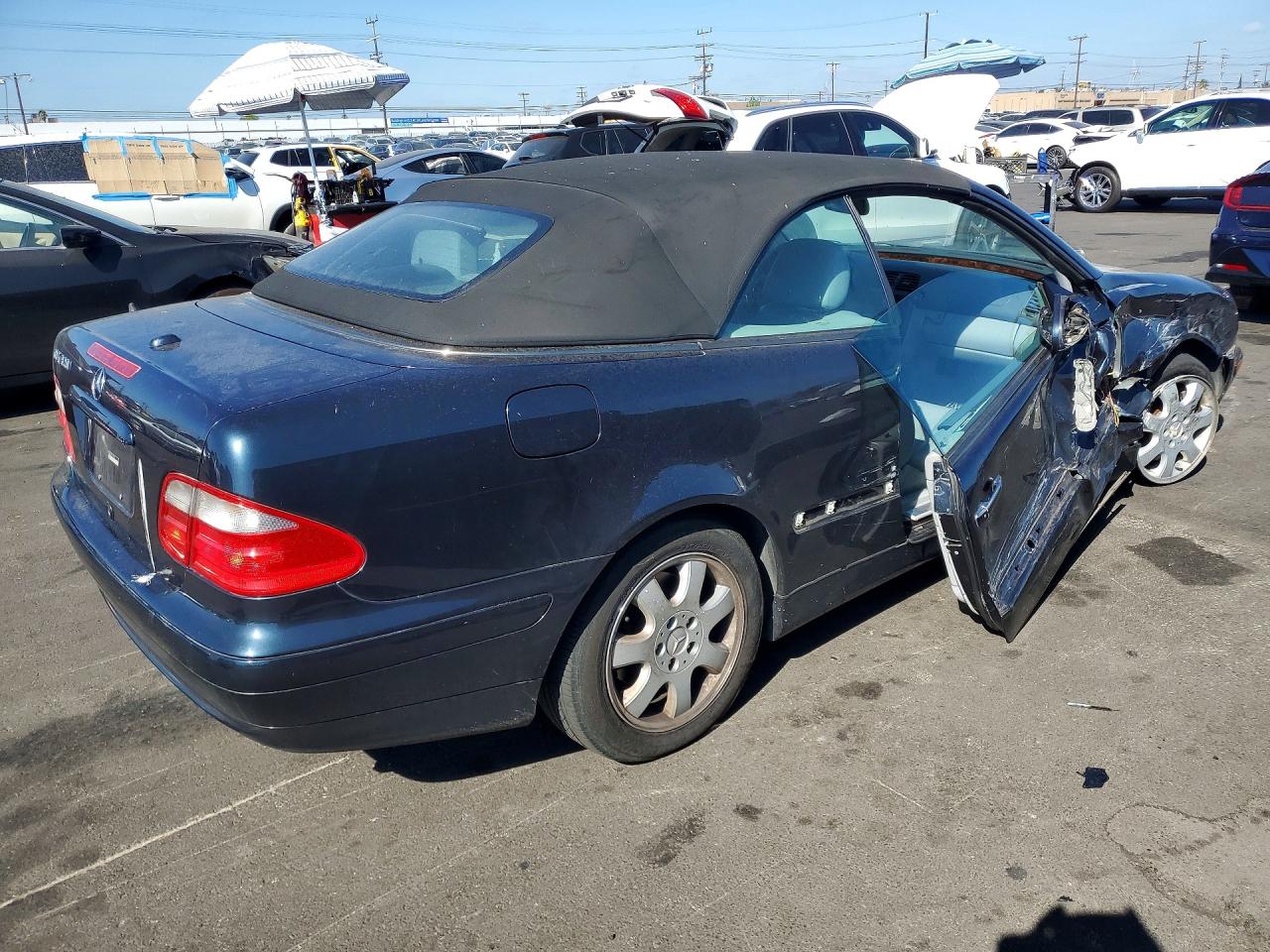 2001 Mercedes-benz Clk 320 Blue vin: WDBLK65G91T082969