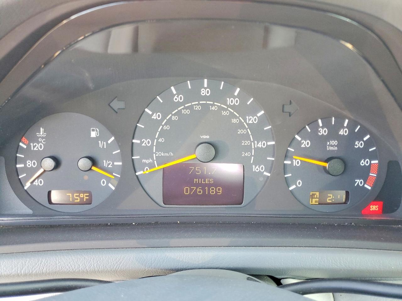 2001 Mercedes-benz Clk 320 Blue vin: WDBLK65G91T082969