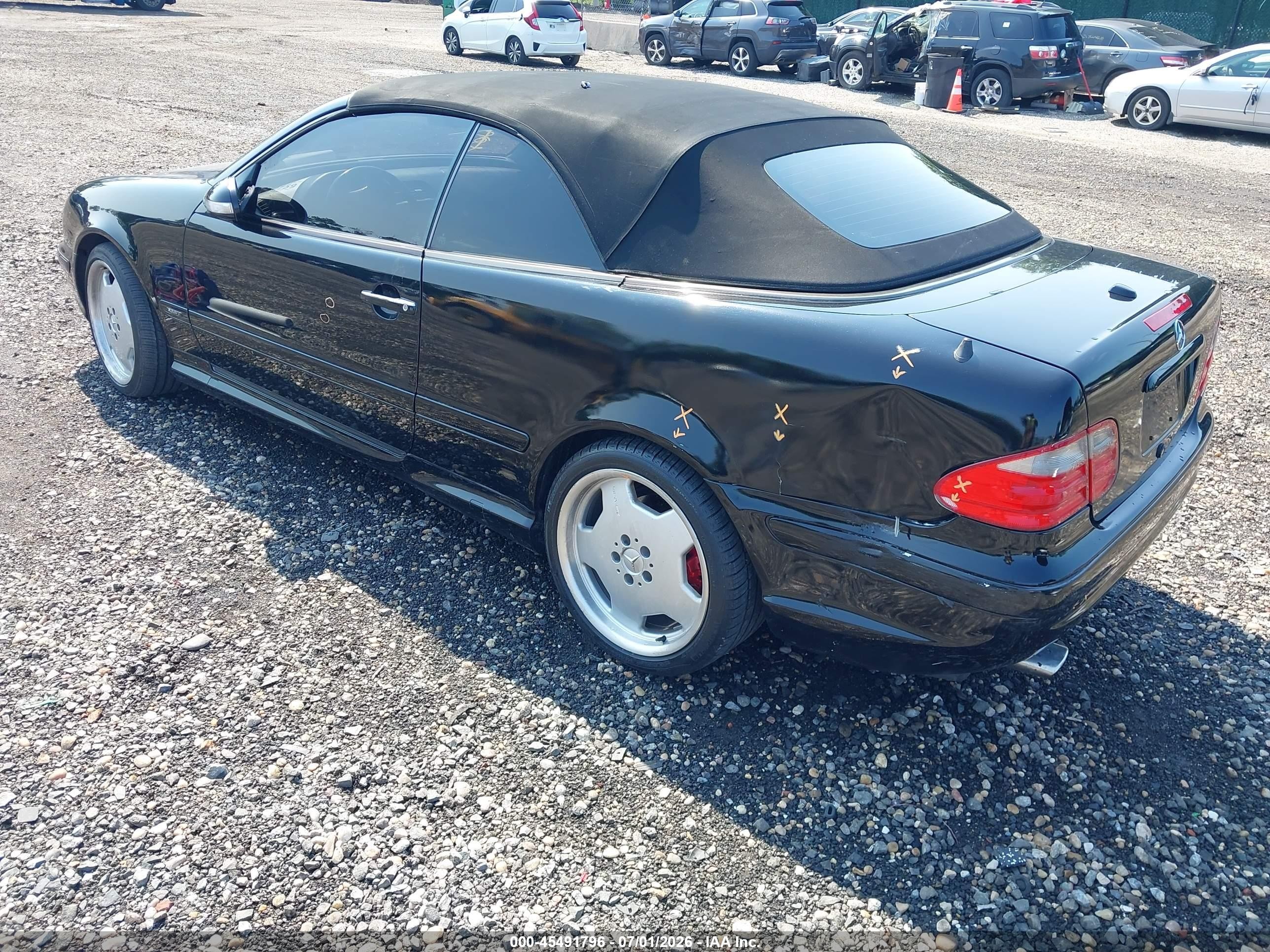 2002 Mercedes-benz Clk 320   Black vin: WDBLK65G92T112635