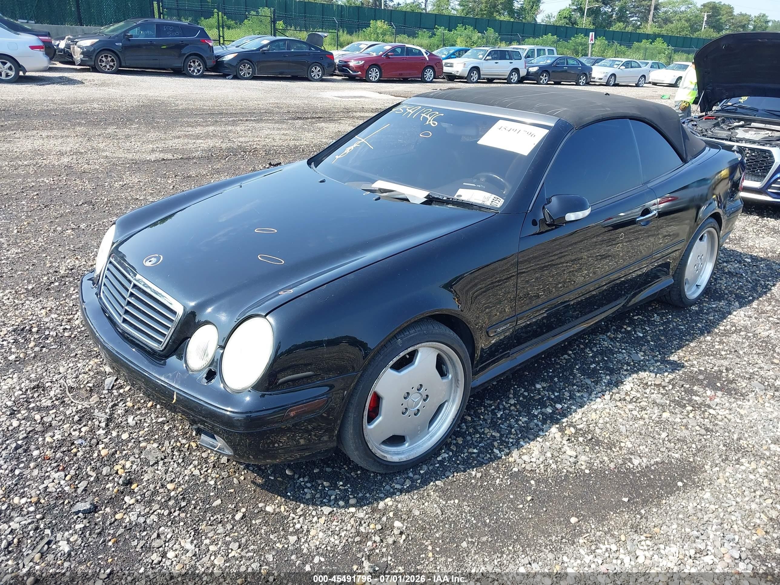 2002 Mercedes-benz Clk 320   Black vin: WDBLK65G92T112635