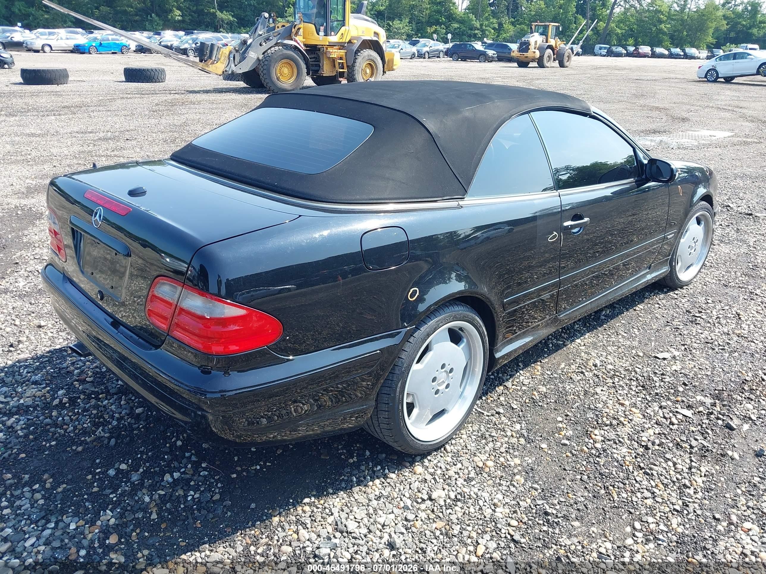 2002 Mercedes-benz Clk 320   Black vin: WDBLK65G92T112635