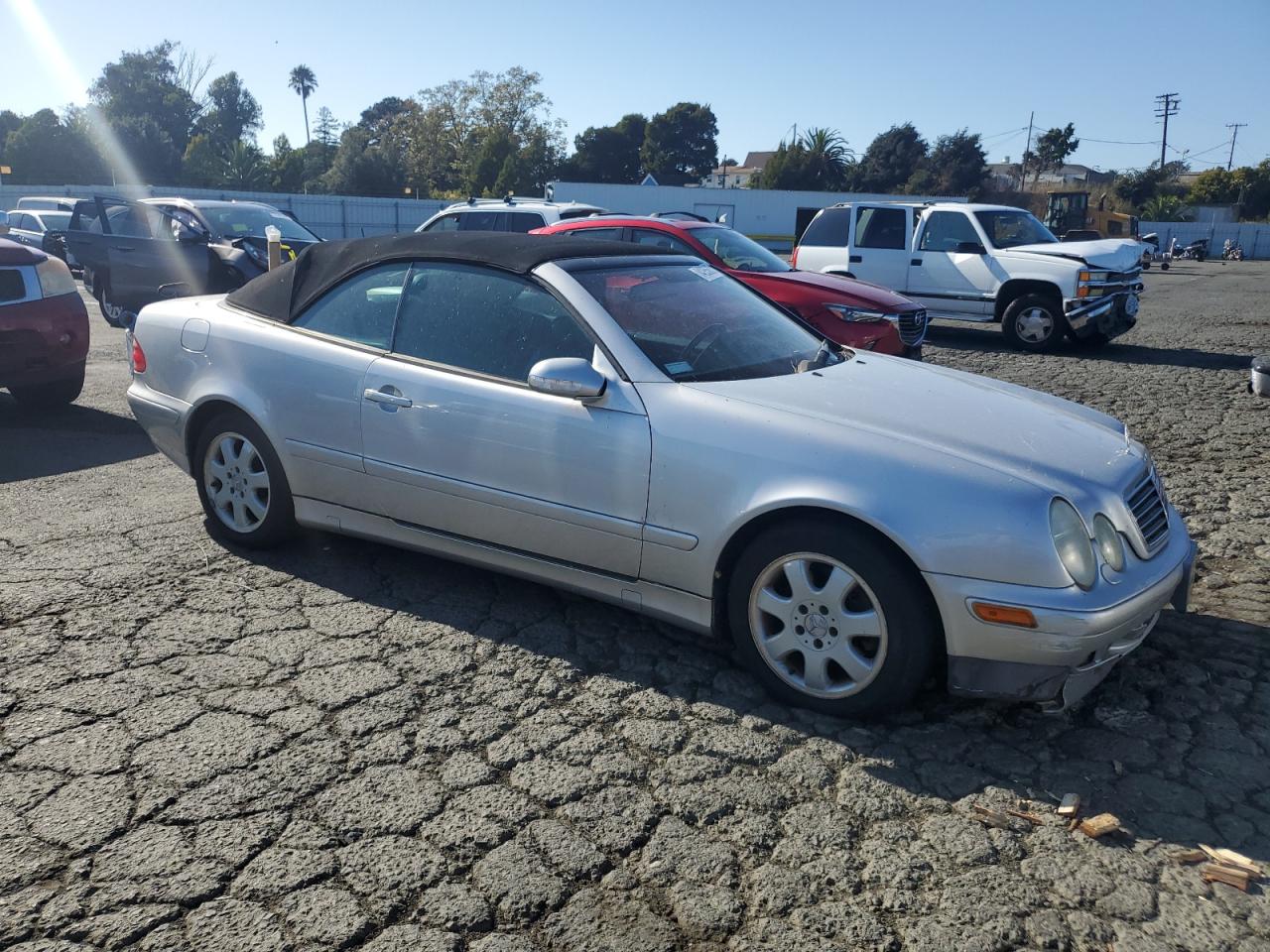 2002 Mercedes-benz Clk 320 Silver vin: WDBLK65G92T116202