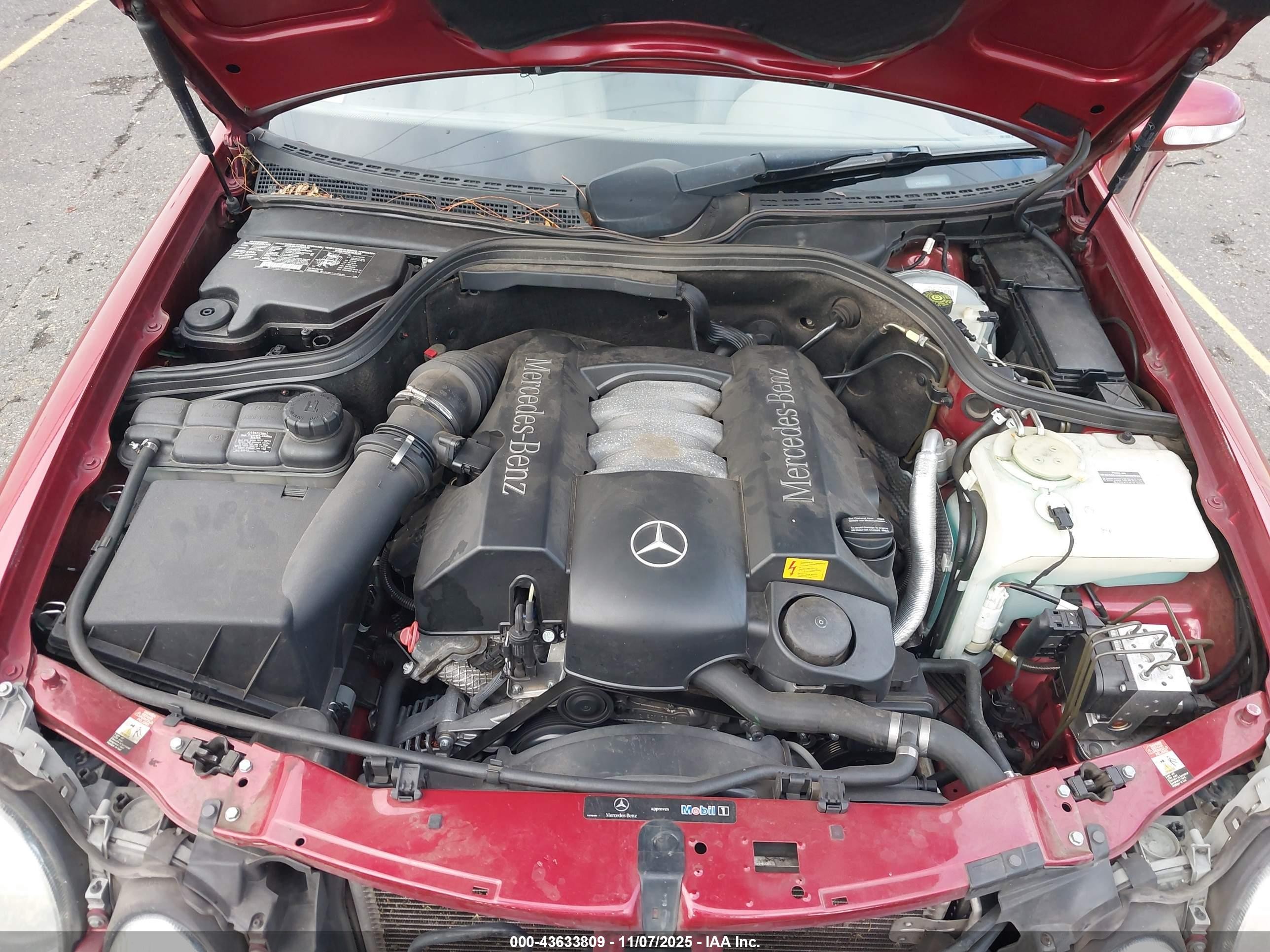 2003 Mercedes-benz Clk 320   Red vin: WDBLK65G93T134376