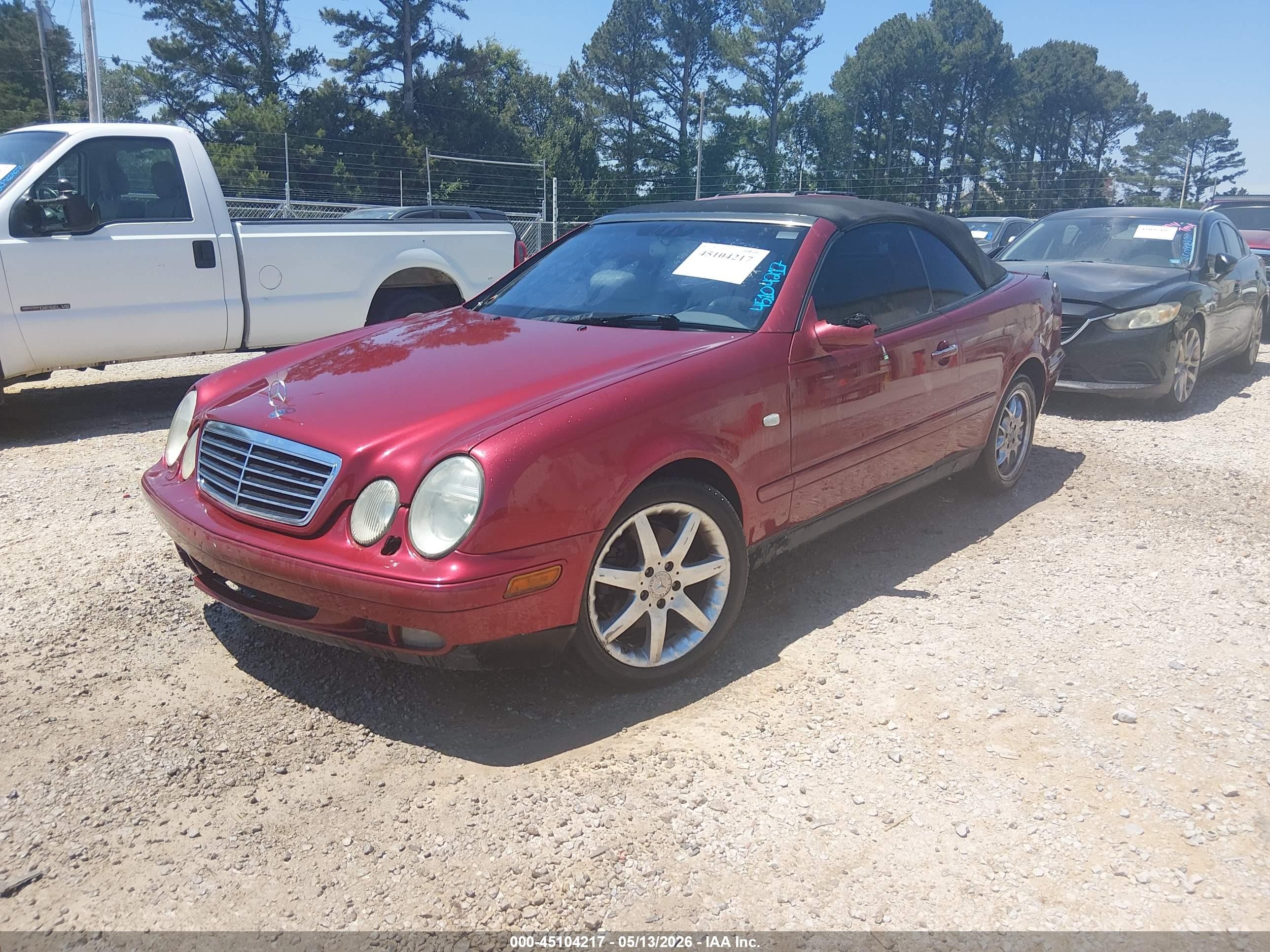 1999 Mercedes-benz Clk 320   Red vin: WDBLK65G9XT018908