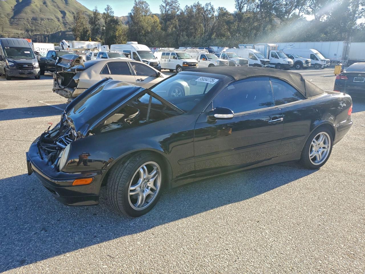2002 Mercedes-benz Clk 320 Black vin: WDBLK65GX2T124275