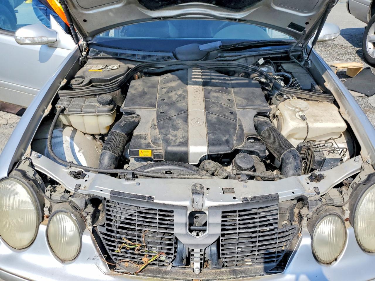 2002 Mercedes-benz Clk 430 Silver vin: WDBLK70G02T107367