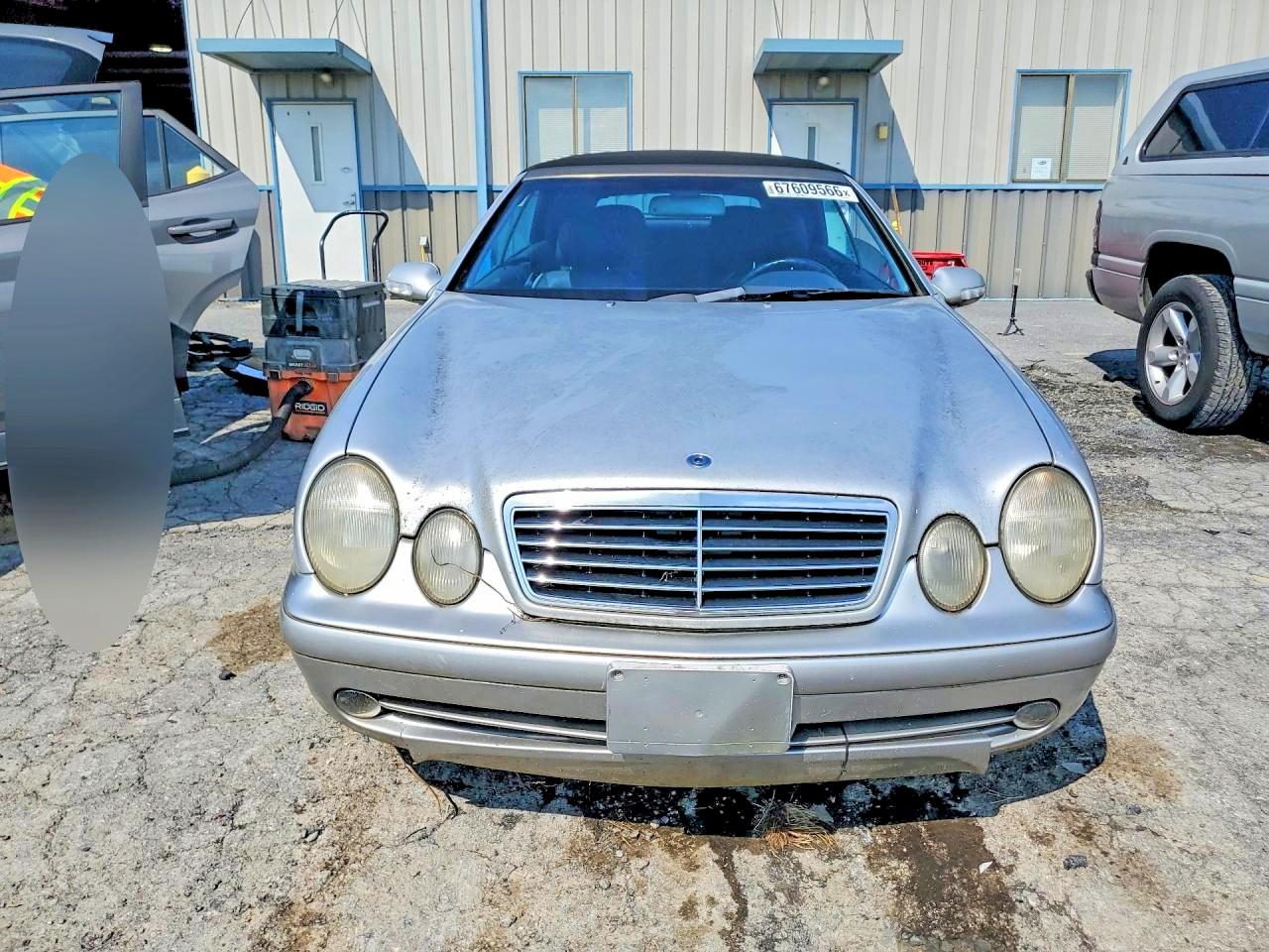 2002 Mercedes-benz Clk 430 Silver vin: WDBLK70G02T107367