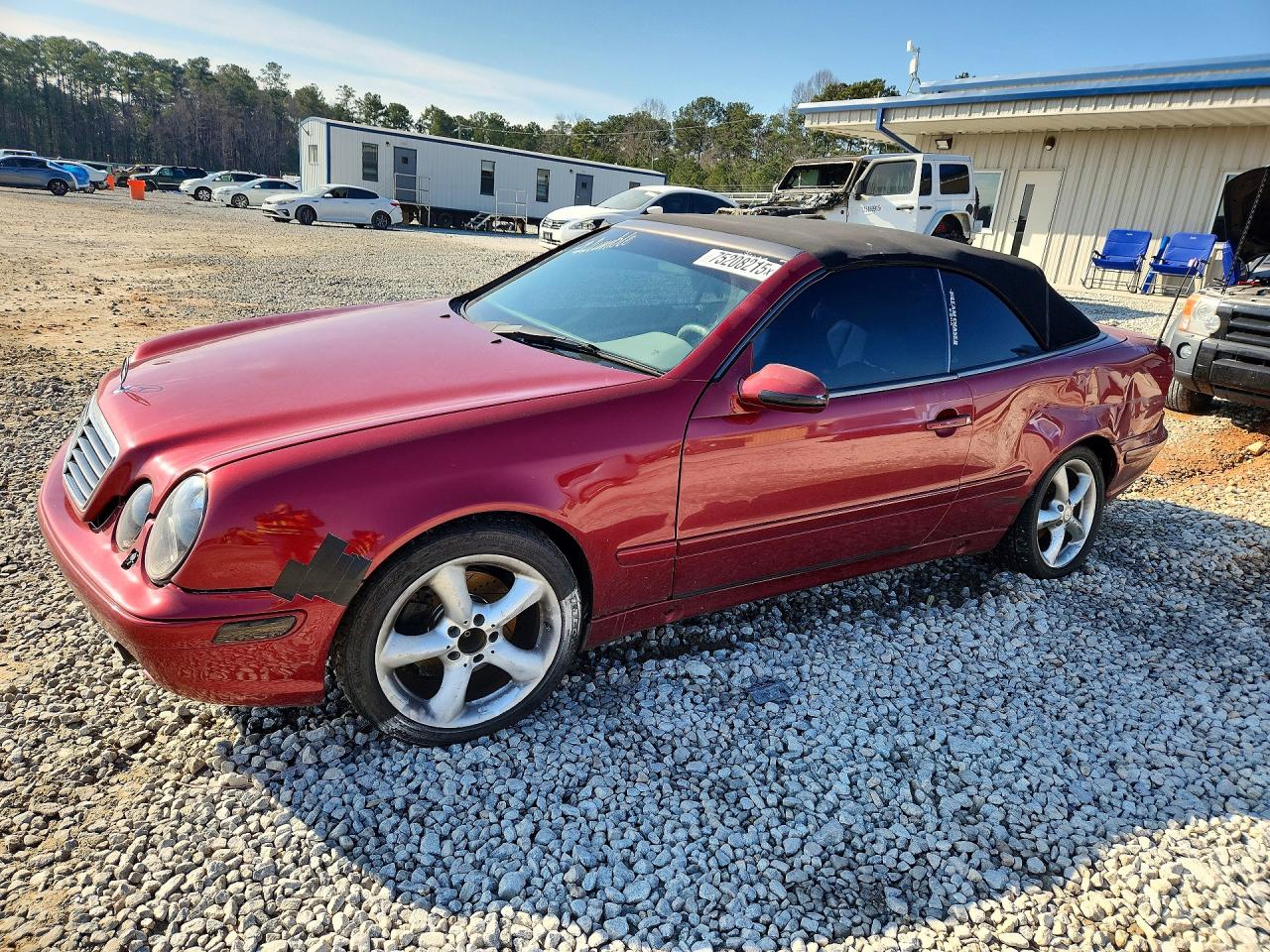 2002 Mercedes Benz Clk Maroon vin: WDBLK70G02T113962