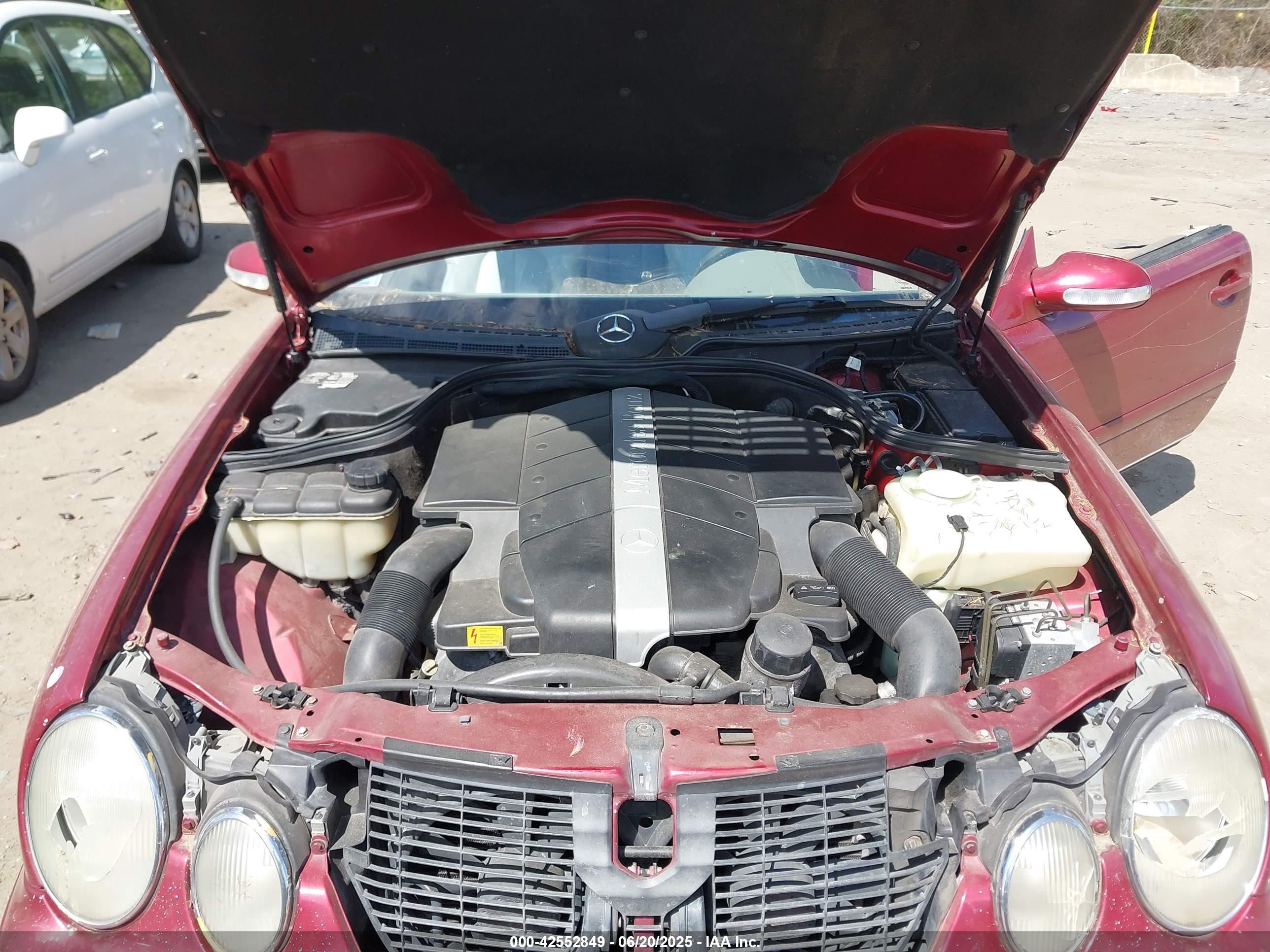 2000 Mercedes-benz Clk 430   Red vin: WDBLK70G0YT036504