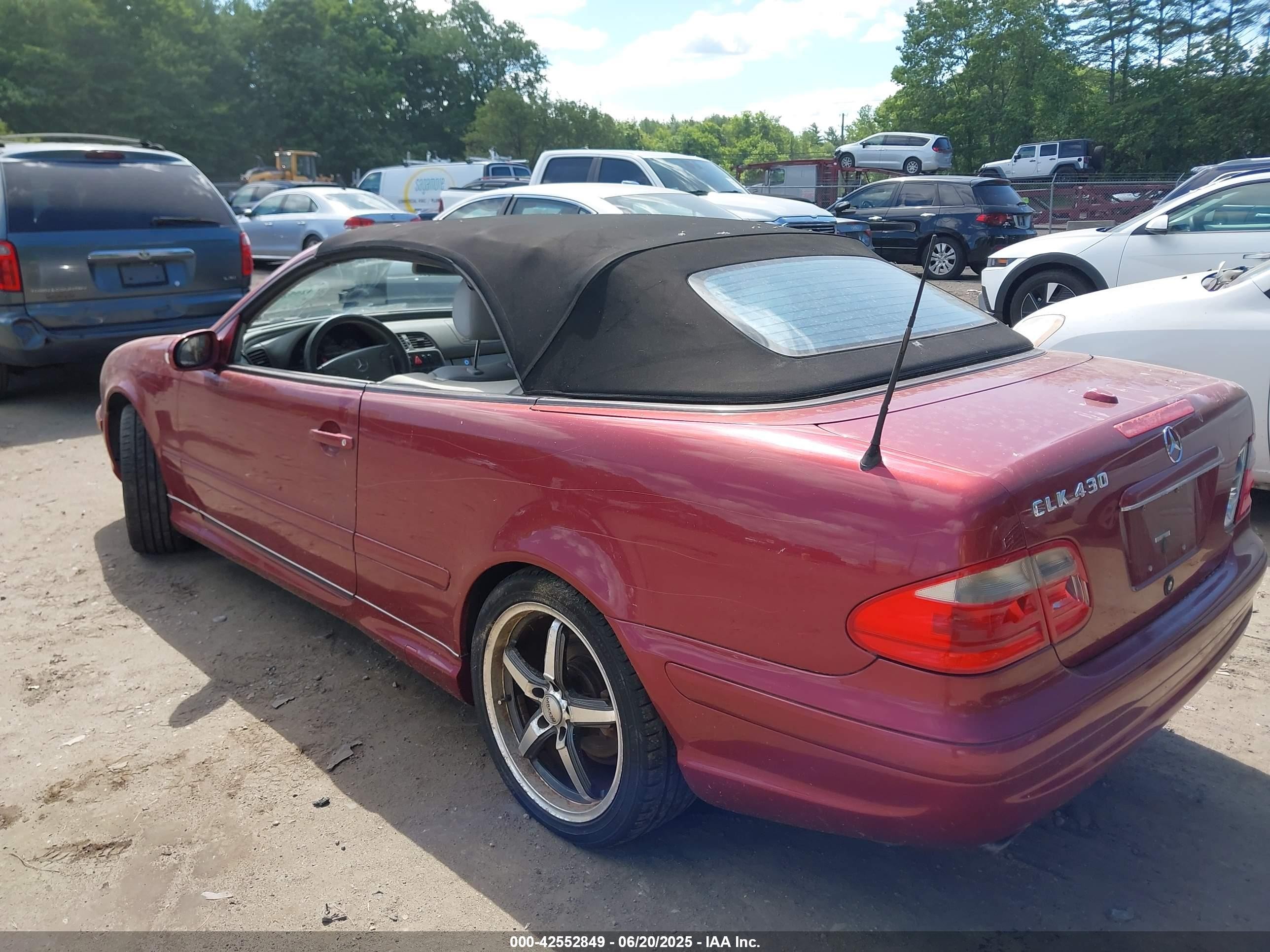 2000 Mercedes-benz Clk 430   Red vin: WDBLK70G0YT036504